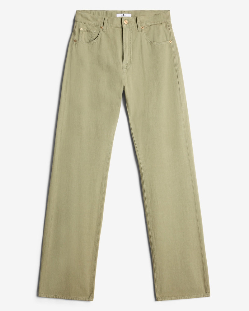 Linen Blend Tess Trouser in Palm 1