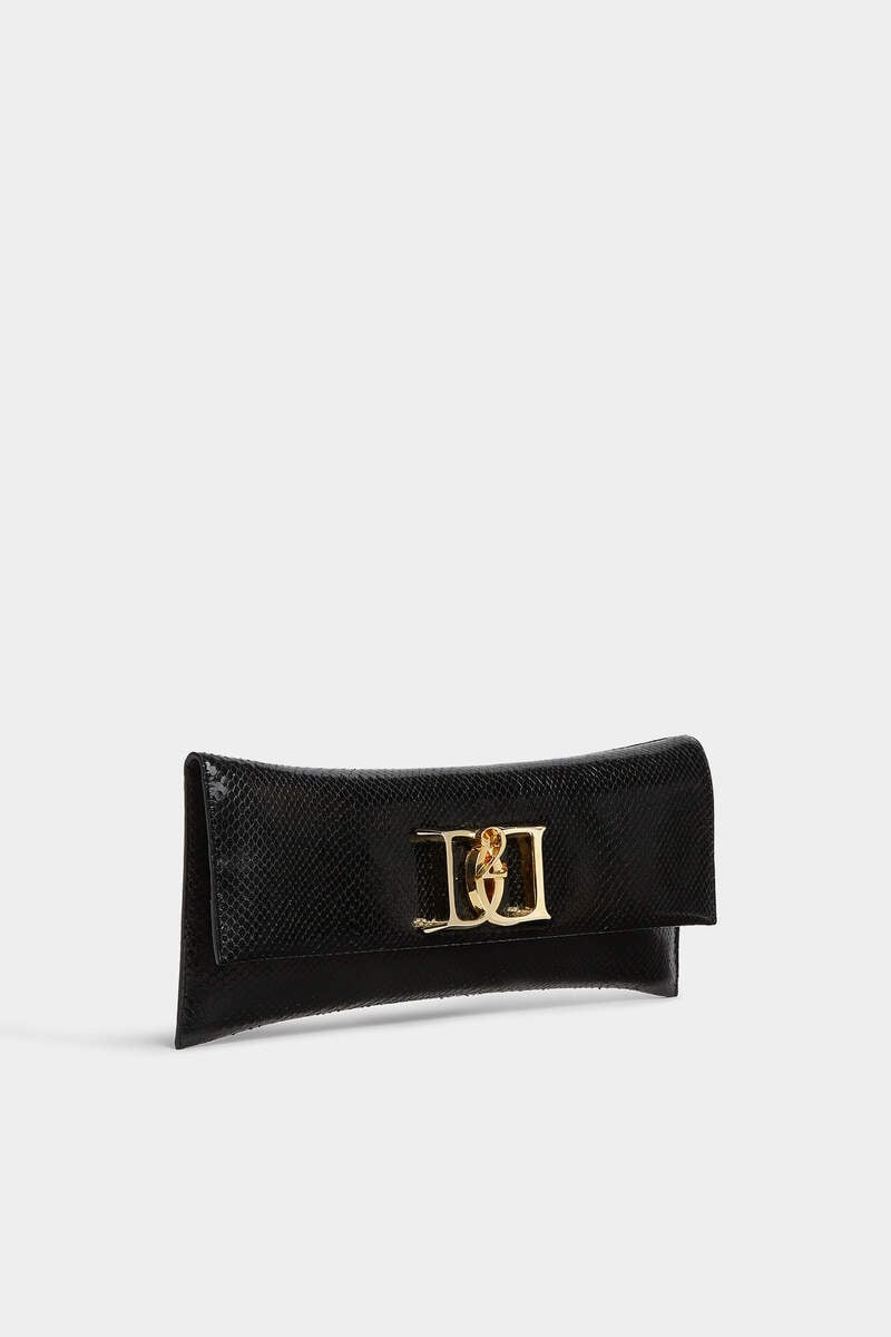 DOUBLE D LEATHER CLUTCH - 3