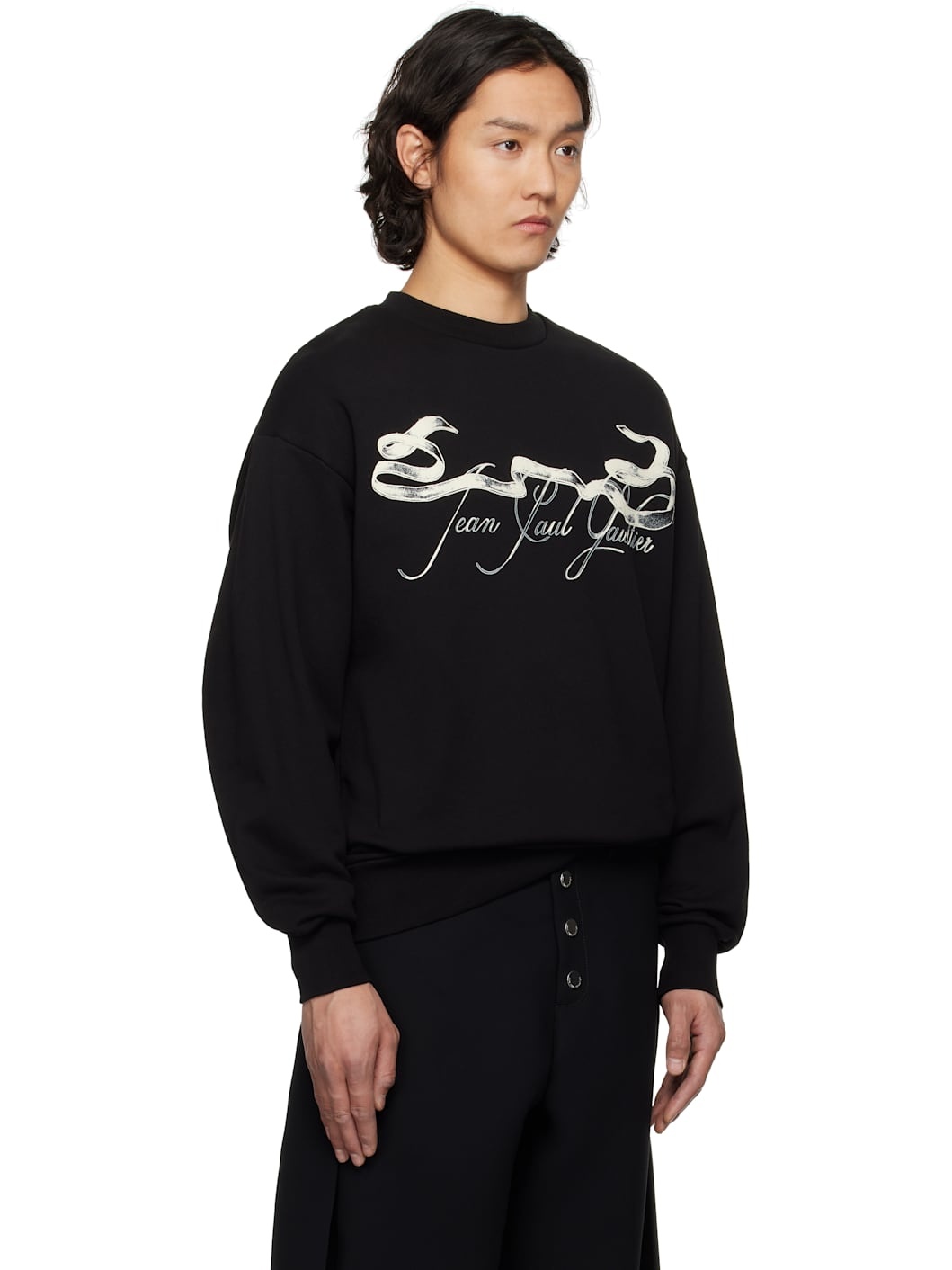 Black 'The Tattoo Ruban' Sweatshirt - 2