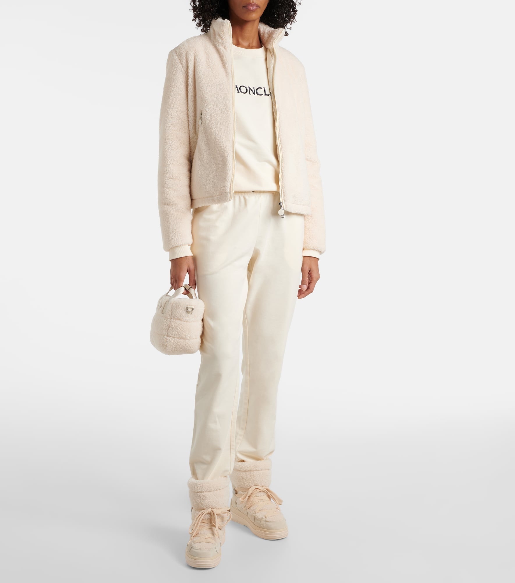 Polignac cropped teddy down jacket - 2