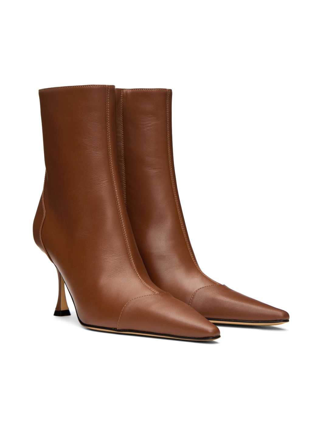 Brown Dark 85 Ankle Boots - 4