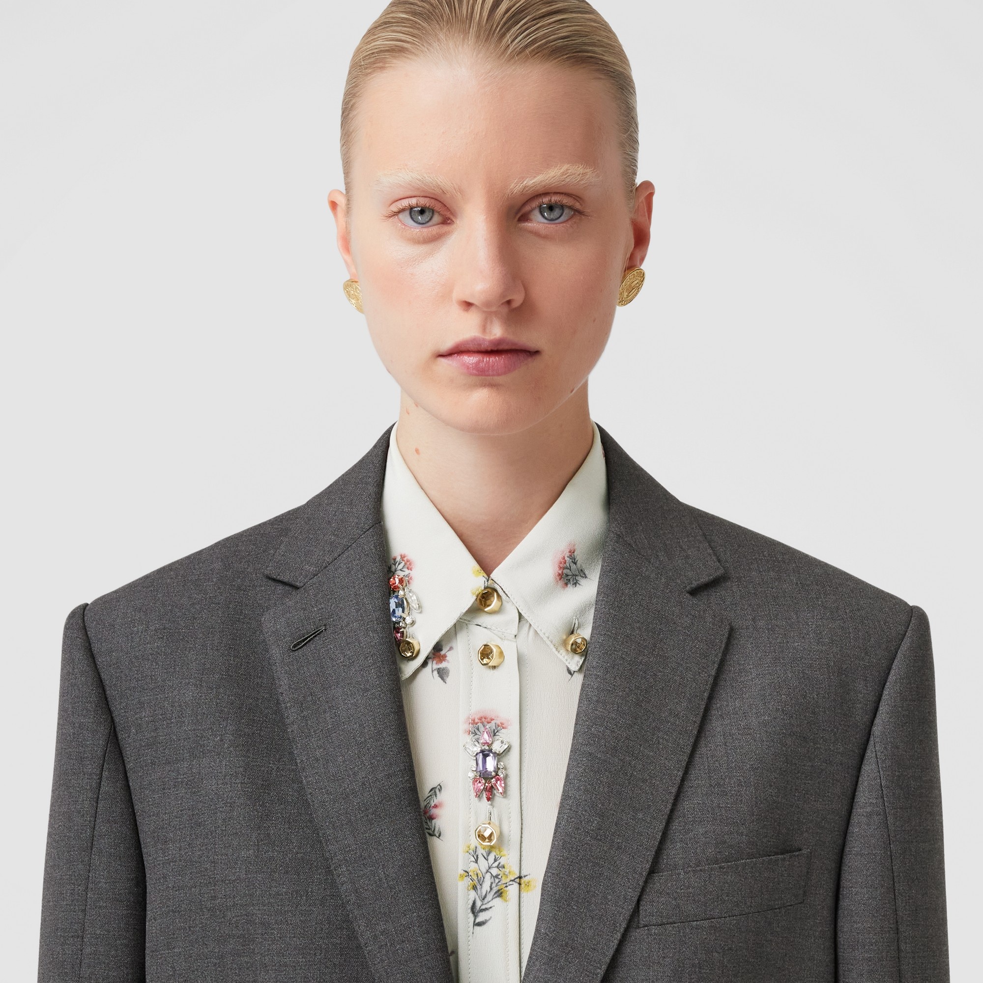Relaxed Fit Wool Tailored Jacket - 2