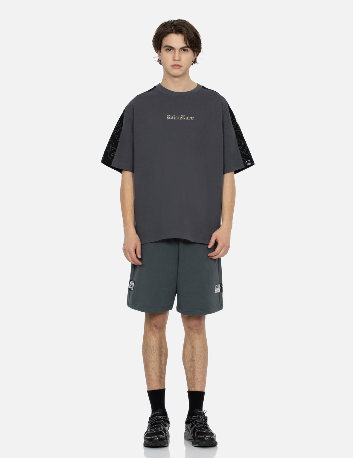 Allover EVISUKURO Print and Embroidery Loose Fit T-Shirt - 6