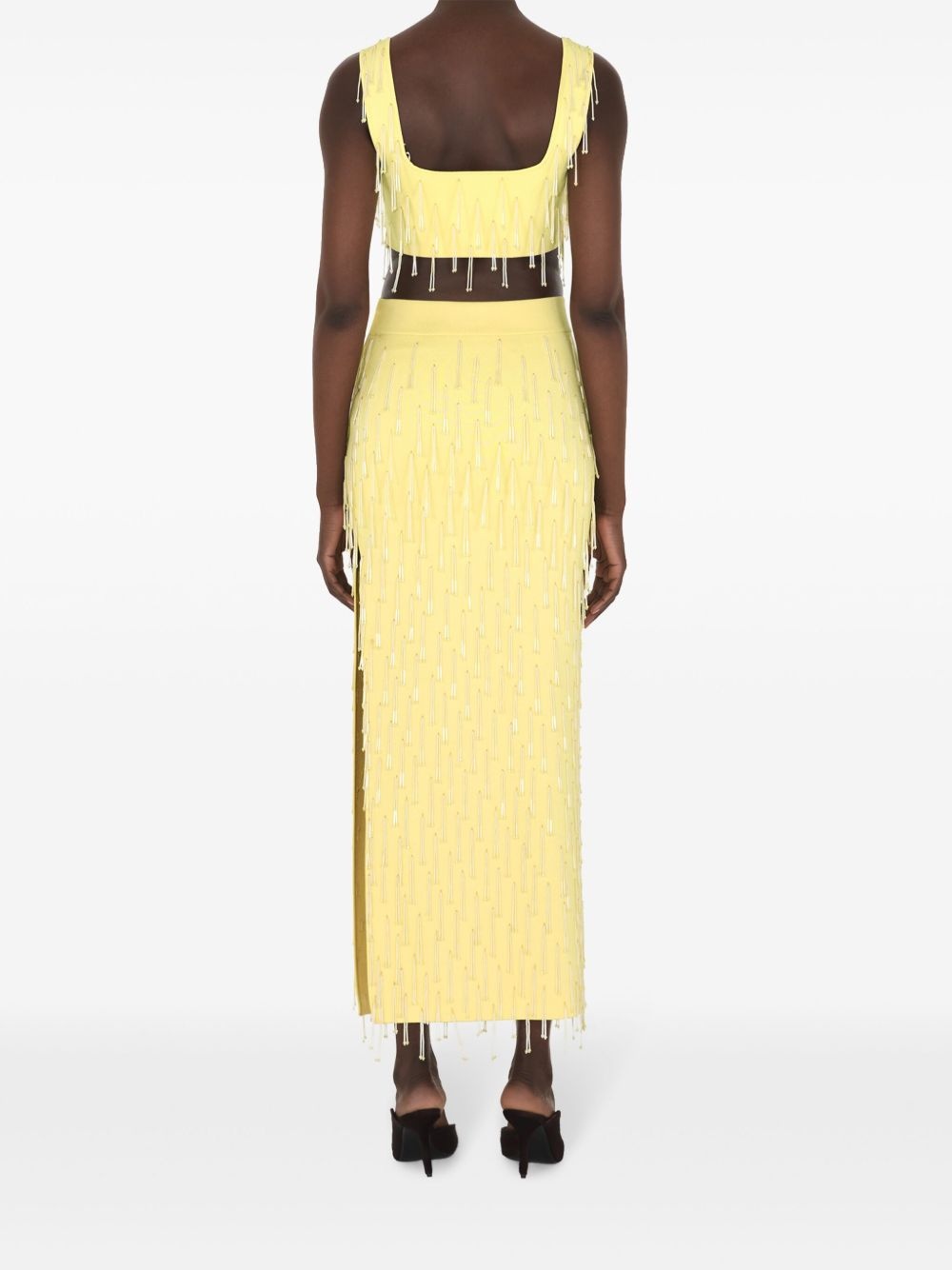 Depois bead-embellished maxi skirt - 4
