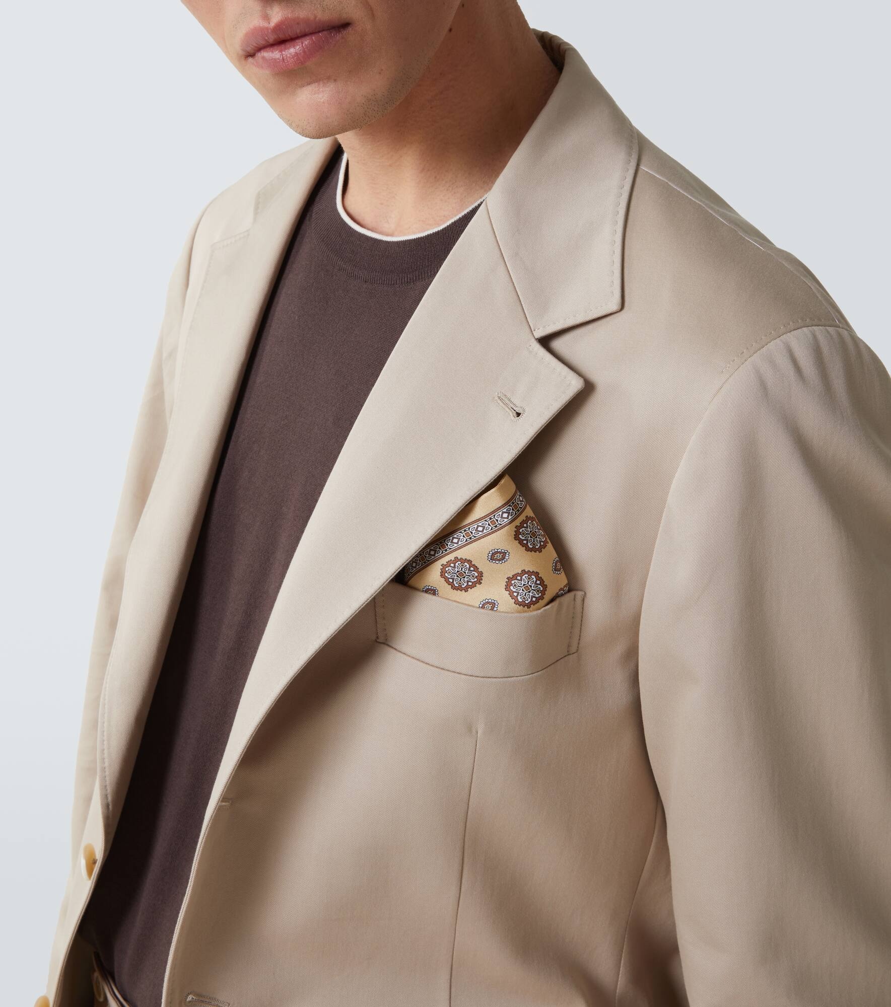 Cotton and cashmere suit - 7