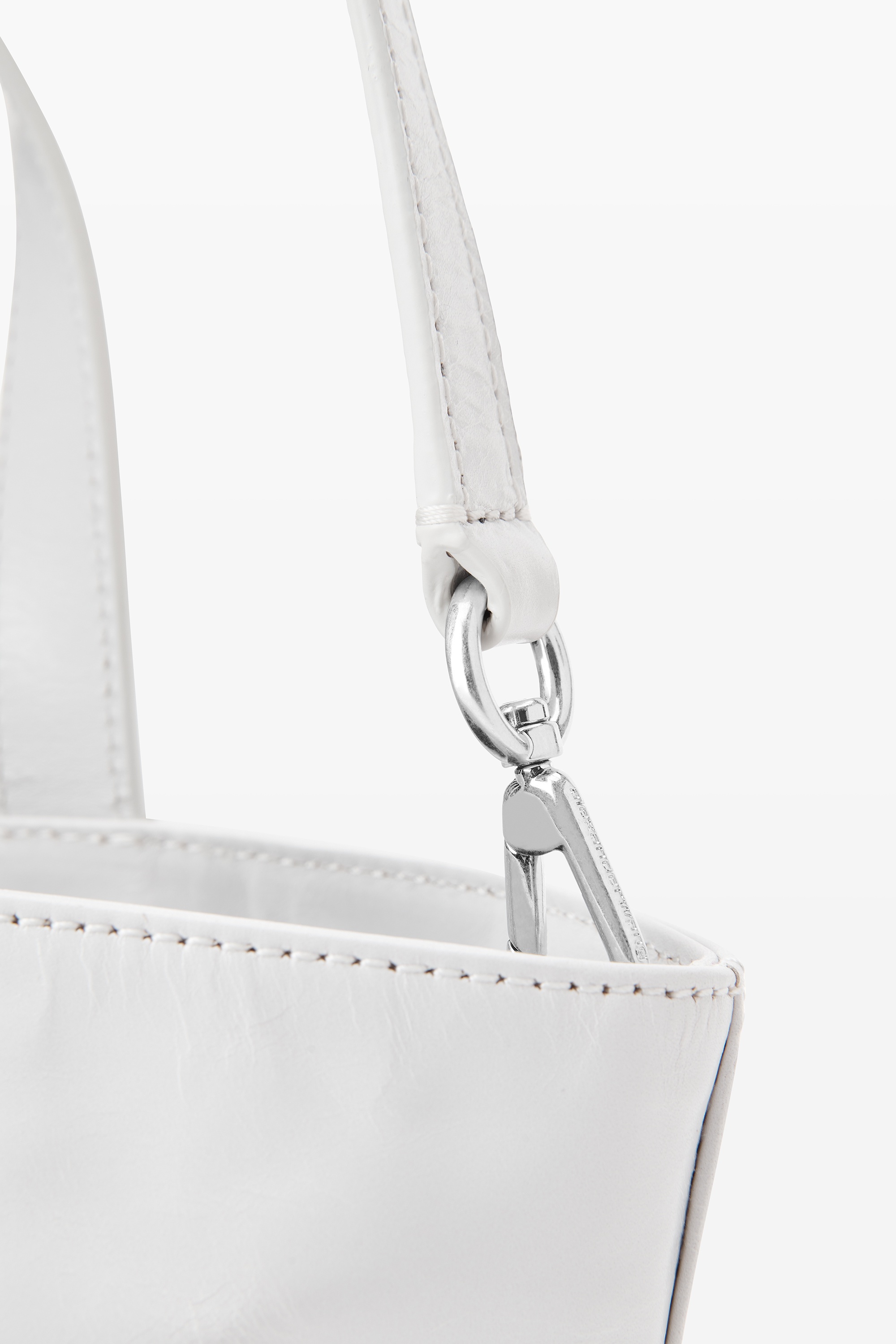 Punch Small Tote in Crackle Patent Leather 6