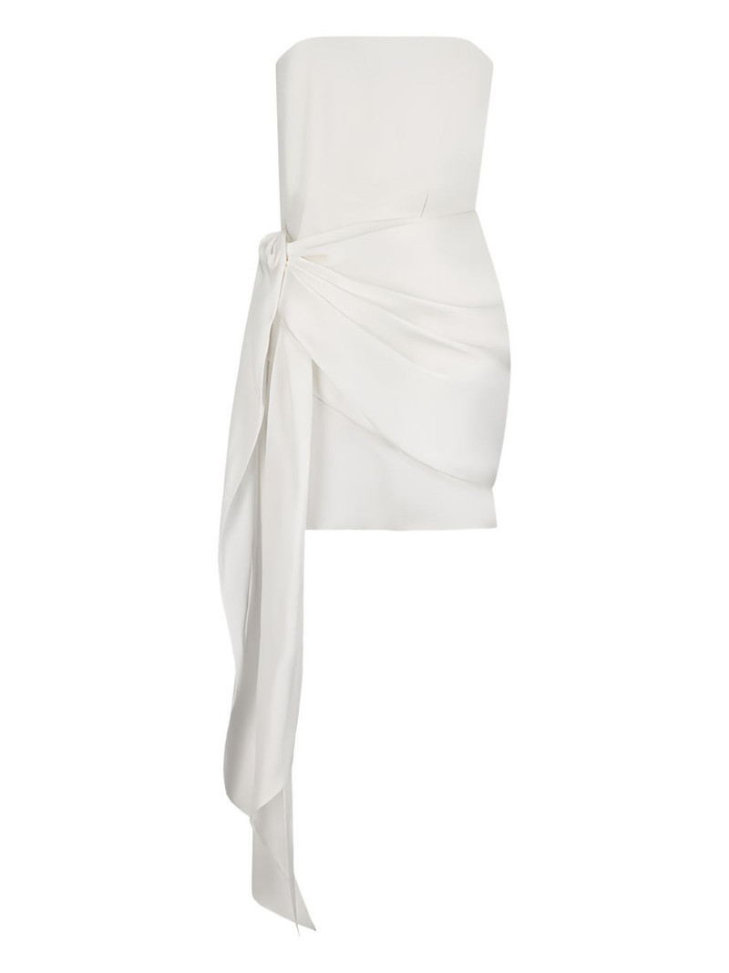 tie strapless mini dress 1