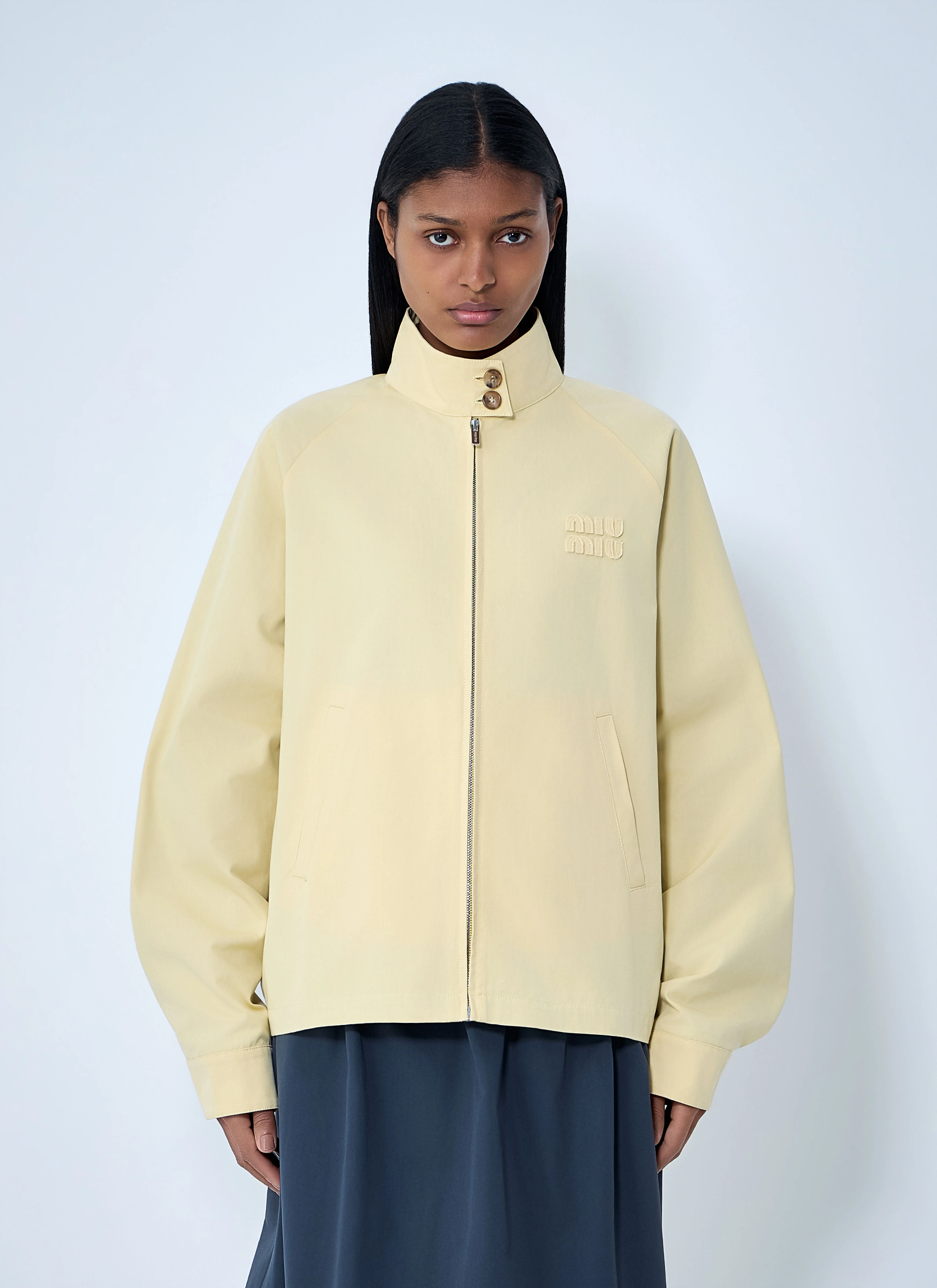 High-Neck Zip Jacket - 1