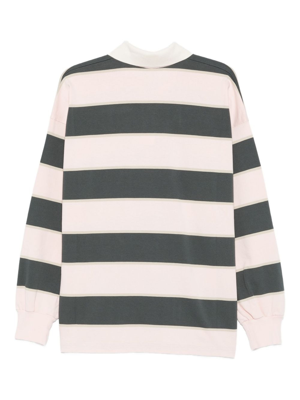 stripe long-sleeve polo shirt - 2