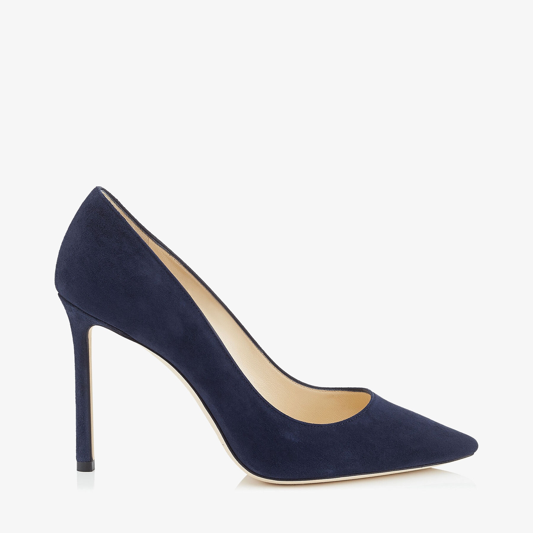 Romy 100
Navy Suede Pointed Pumps - 1