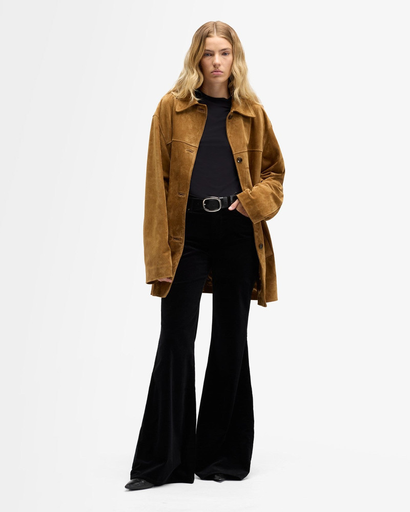 7 For All Mankind Velvet Retro Flare in Black outlook