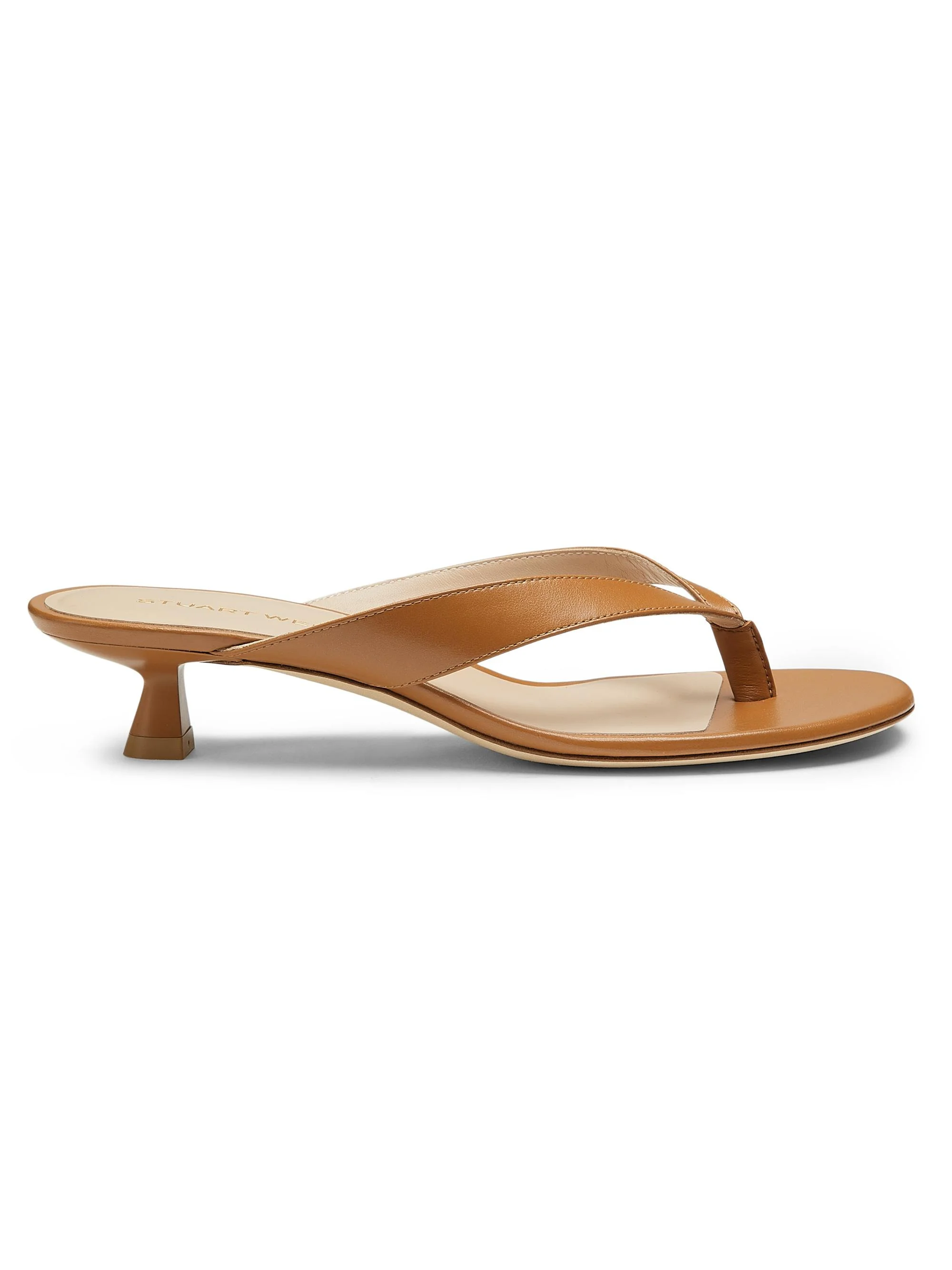 Women's Rio Sleek 35MM Leather Sandals - Macchiato - 1
