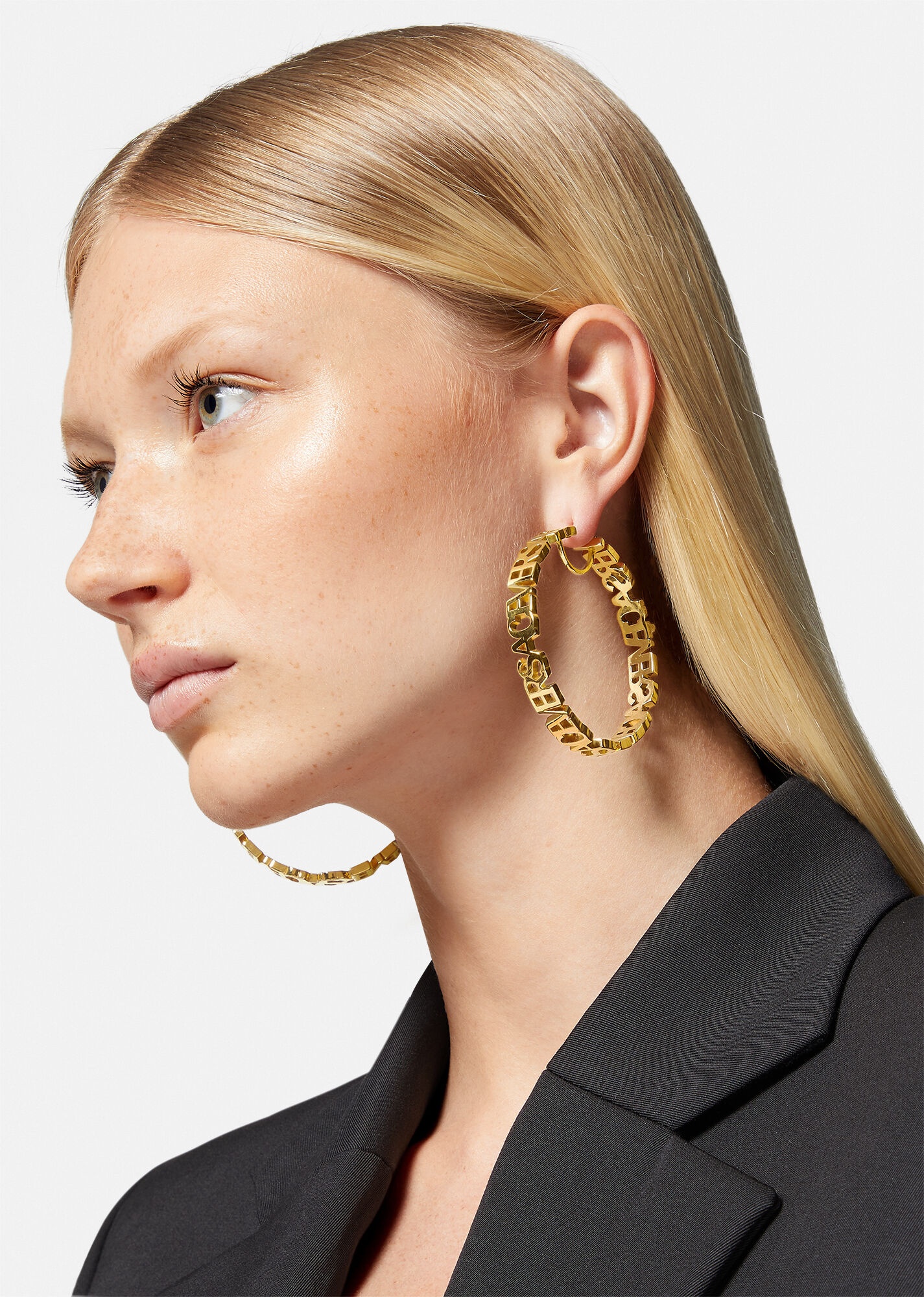 Logo Hoop Earrings - 3