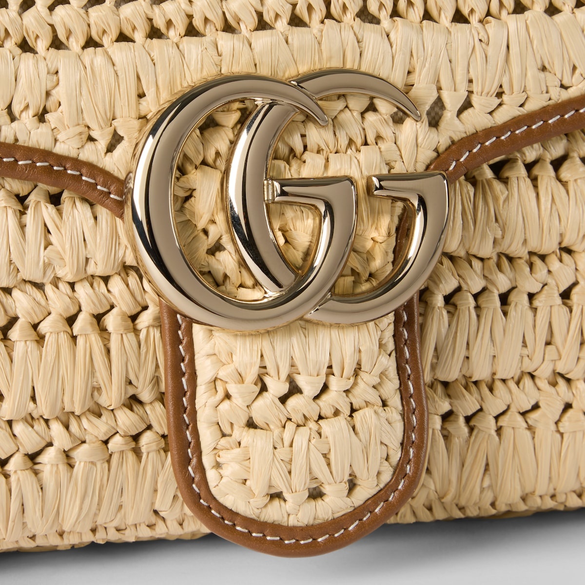 GG Marmont woven medium shoulder bag - 3