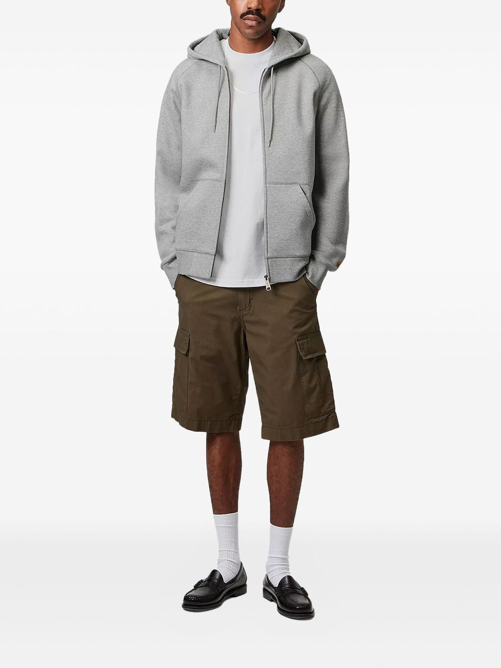 hooded zip-up jacket - 2