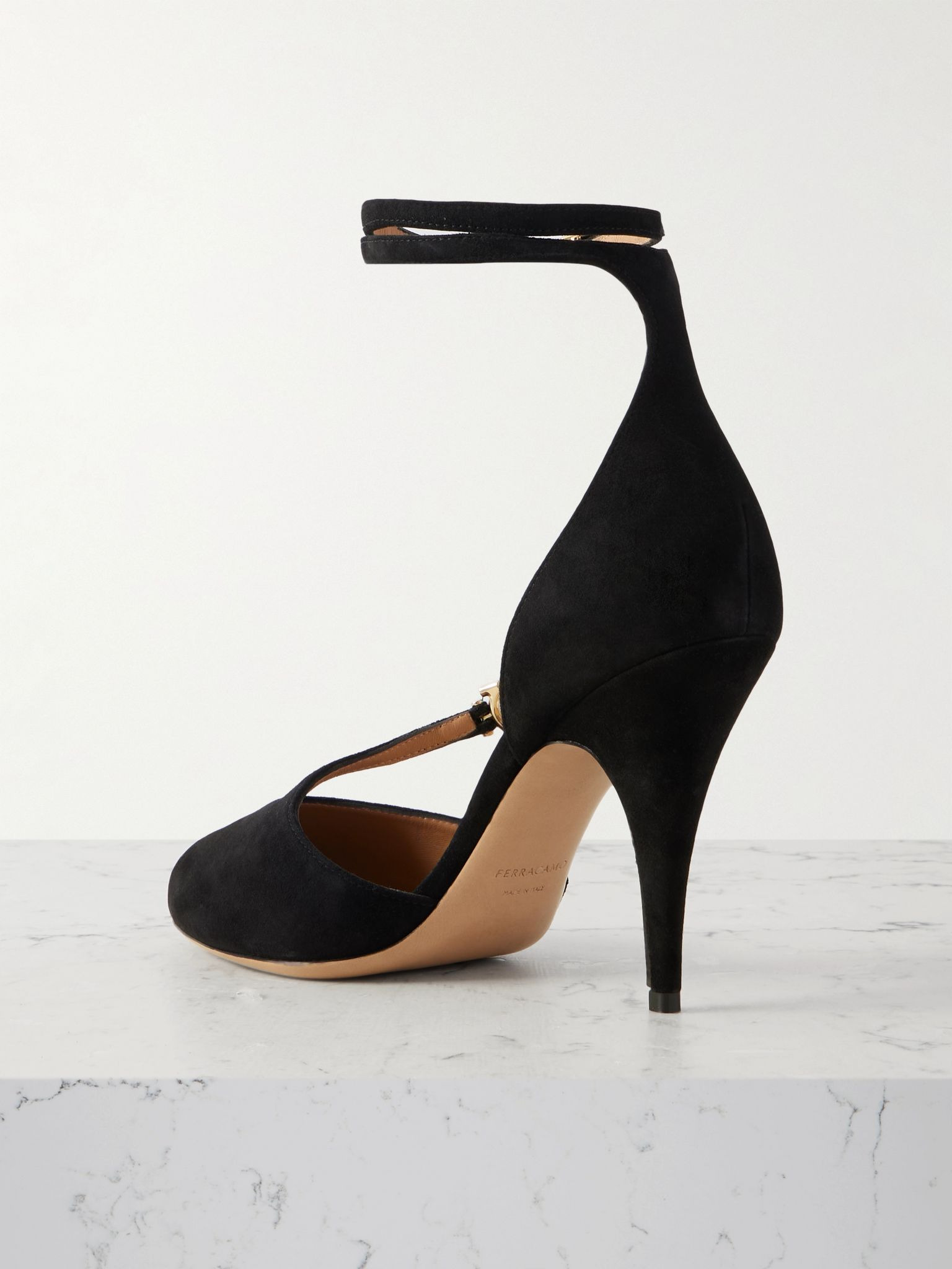 Molly embellished suede pumps Black - 3