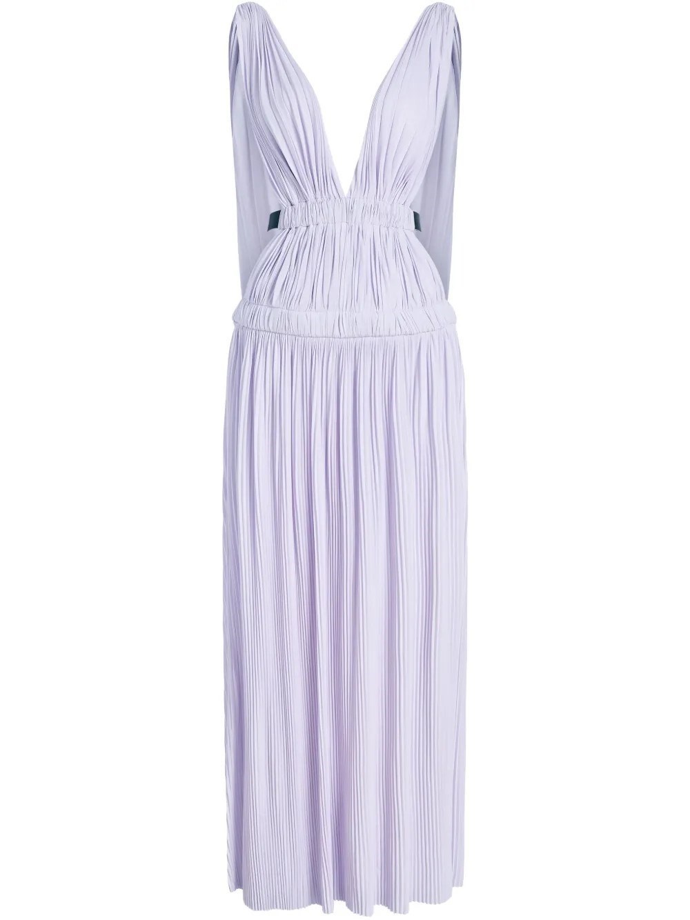 Serra Dress in Matte Jersey- Lilac - 1