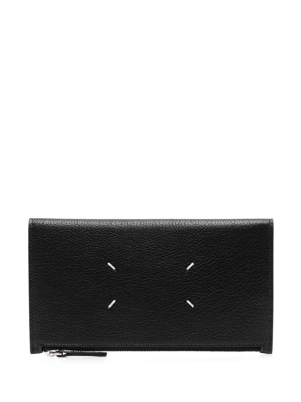 signature-stitch leather wallet - 2