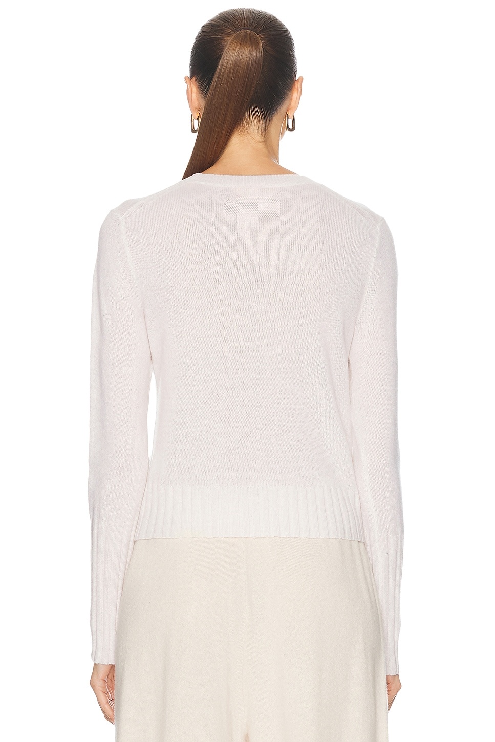 Shrunken Crew Cashmere Sweater - 3
