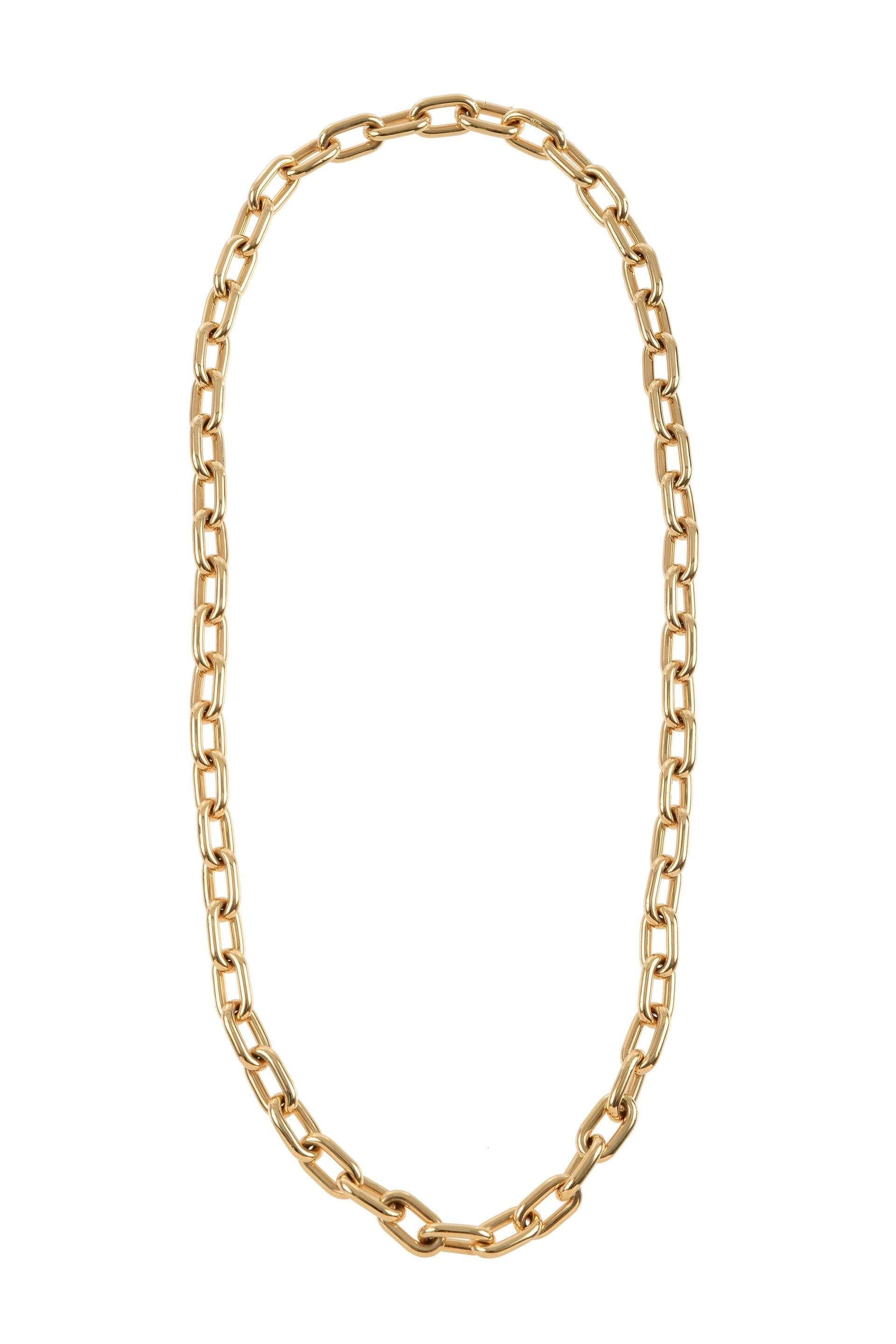 Long Chain Necklace in 18K Gold - 1