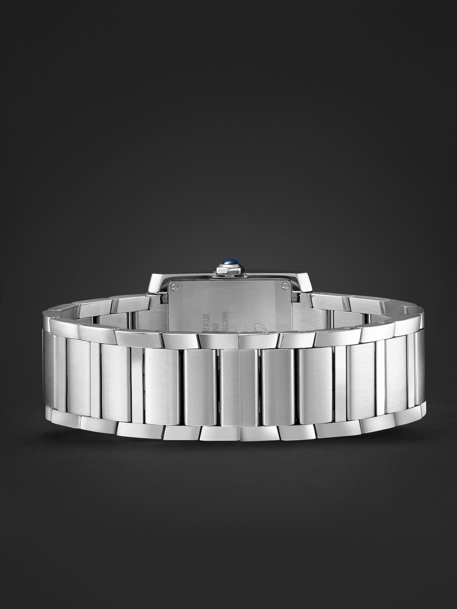 Tank Française Medium 32mm Stainless Steel Diamond Watch, Ref. No. W4TA0028 Silver - 6