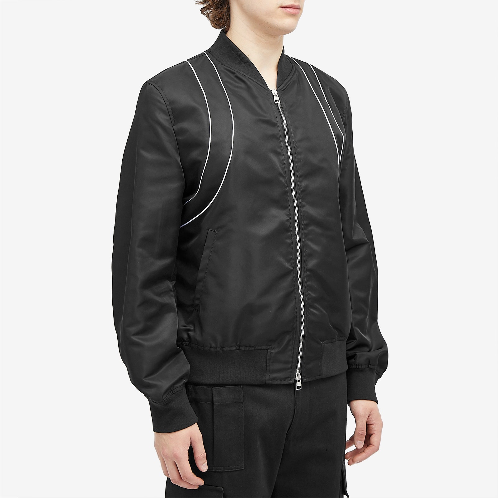 ジャケットその他 Alexander McQueen Piping Harness Bomber Alexander McQueen Piping harness bomber jacket | The Fashion
