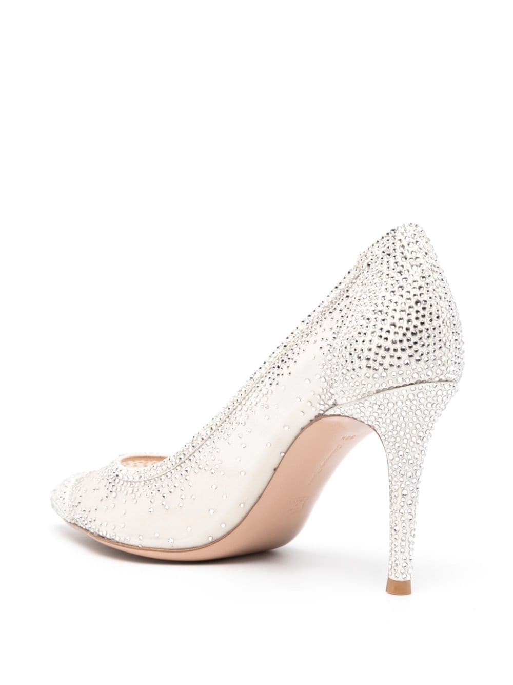 Rania 85mm rhinestone pumps - 3