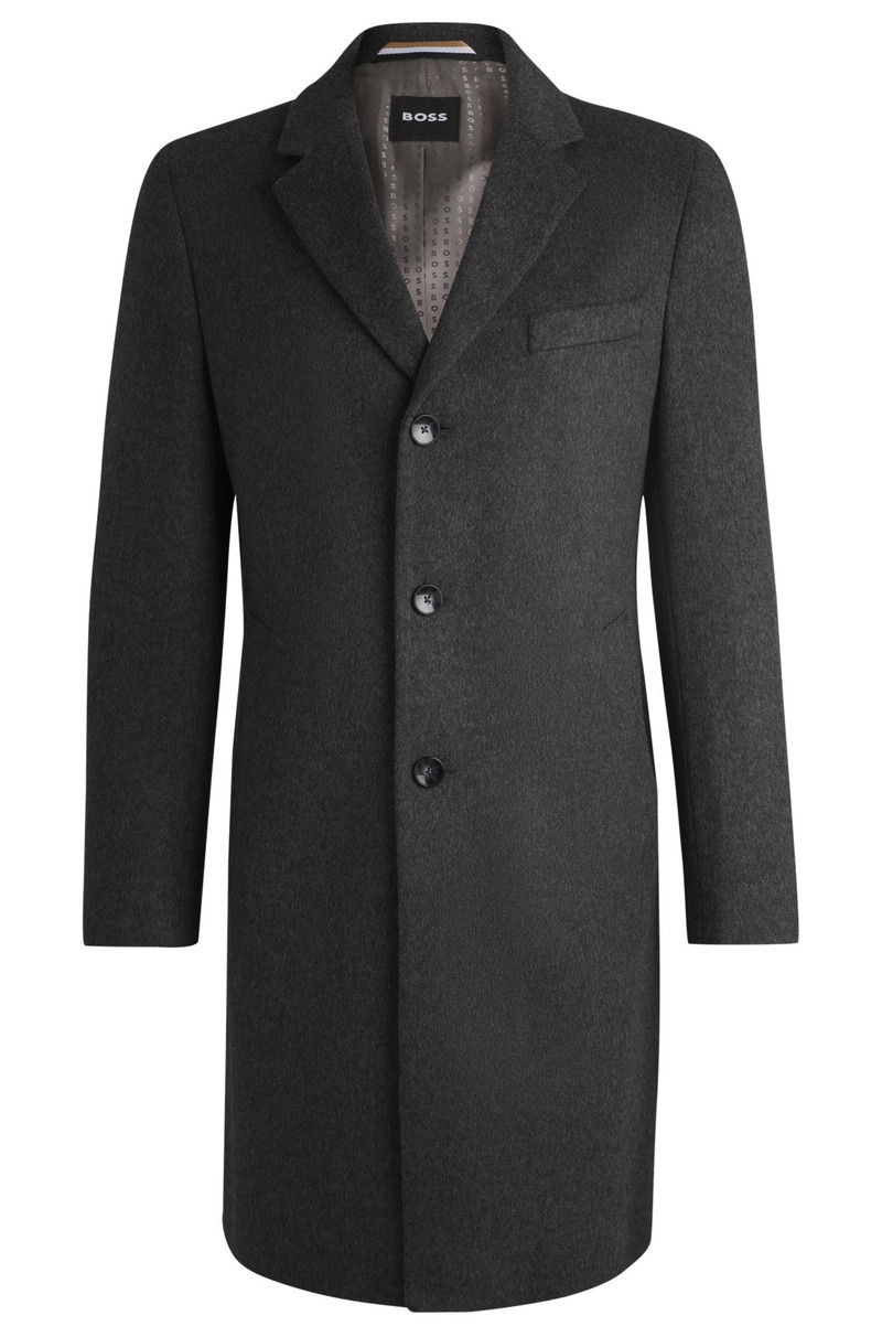SLIM-FIT COAT IN WOOL AND CASHMERE 1