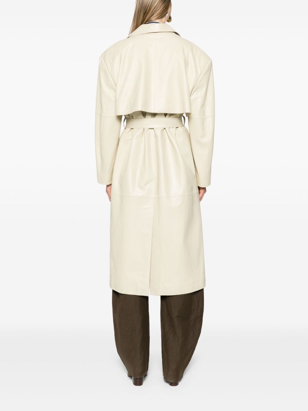 Peggy leather trench coat - 4