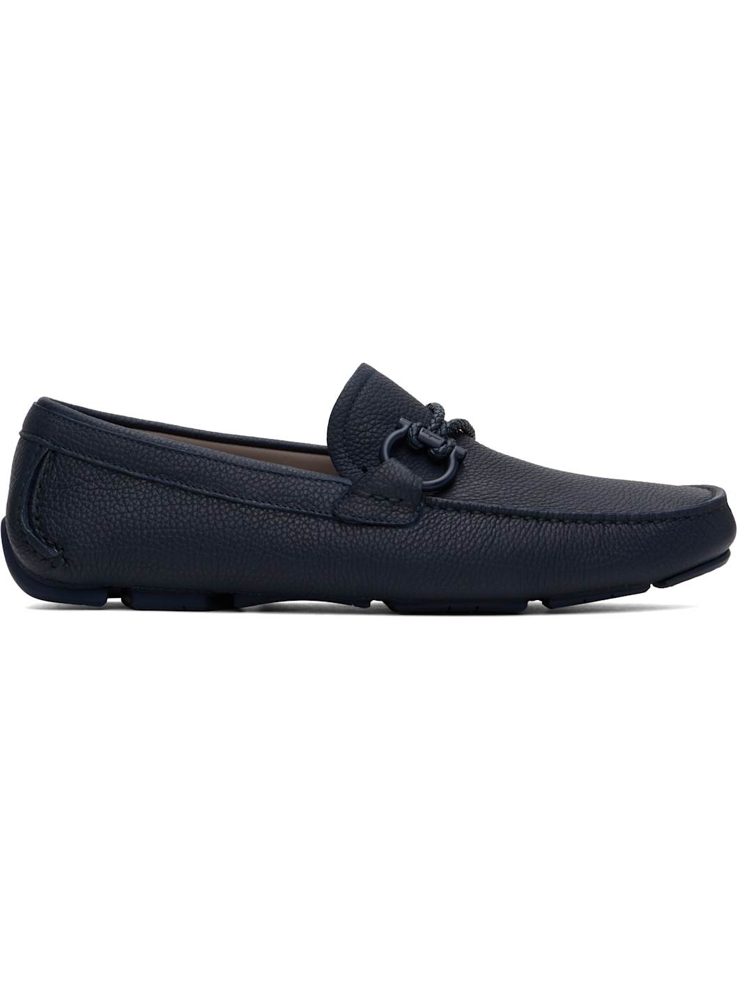 Navy Driver Loafers - 1