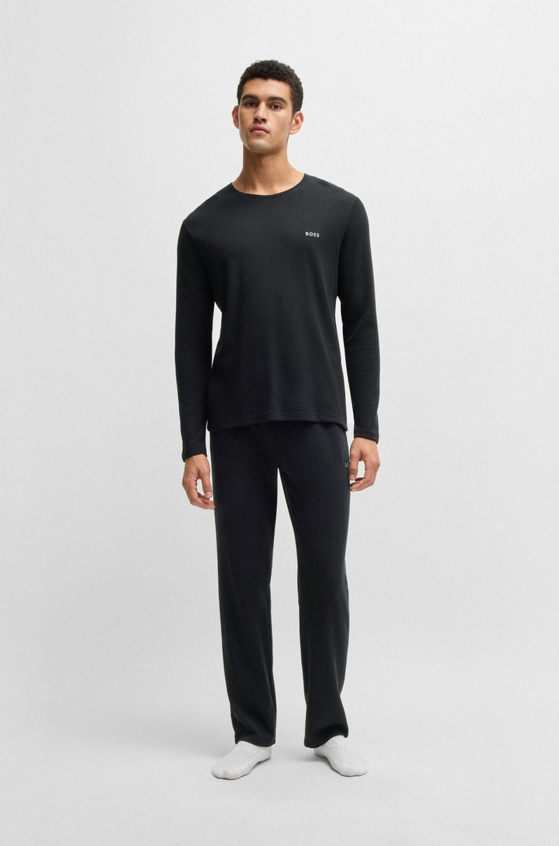 BOSS PAJAMA BOTTOMS WITH EMBROIDERED LOGO outlook