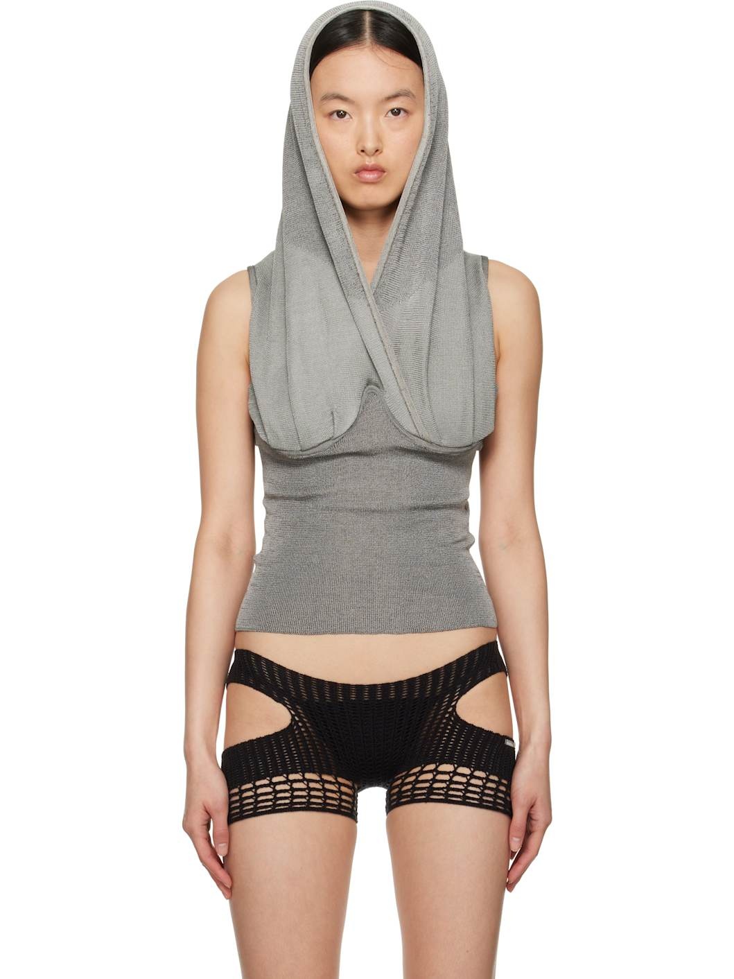 Gray Lowhood Top - 1