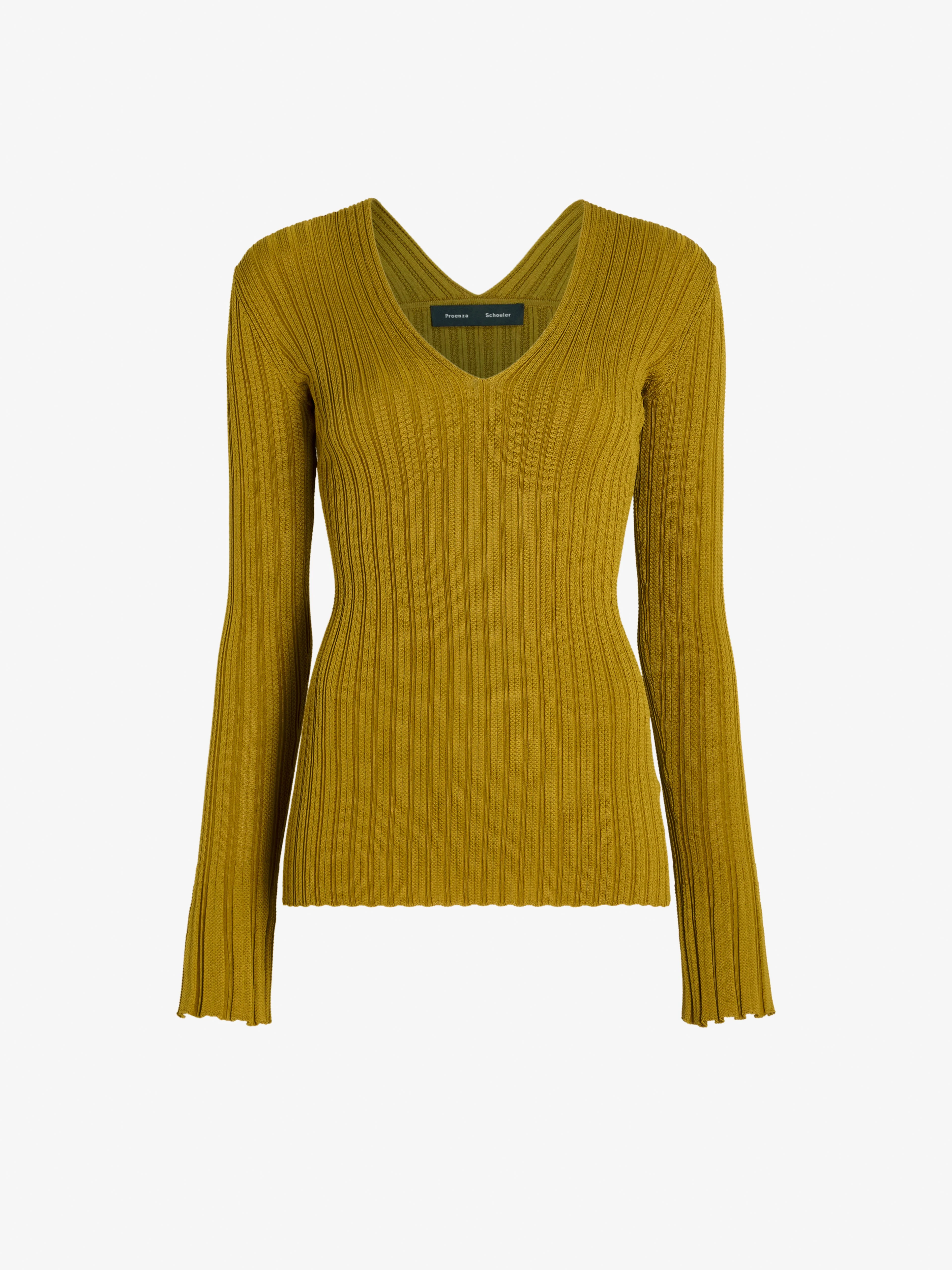 Roux Top in Viscose Silk Rib - 1