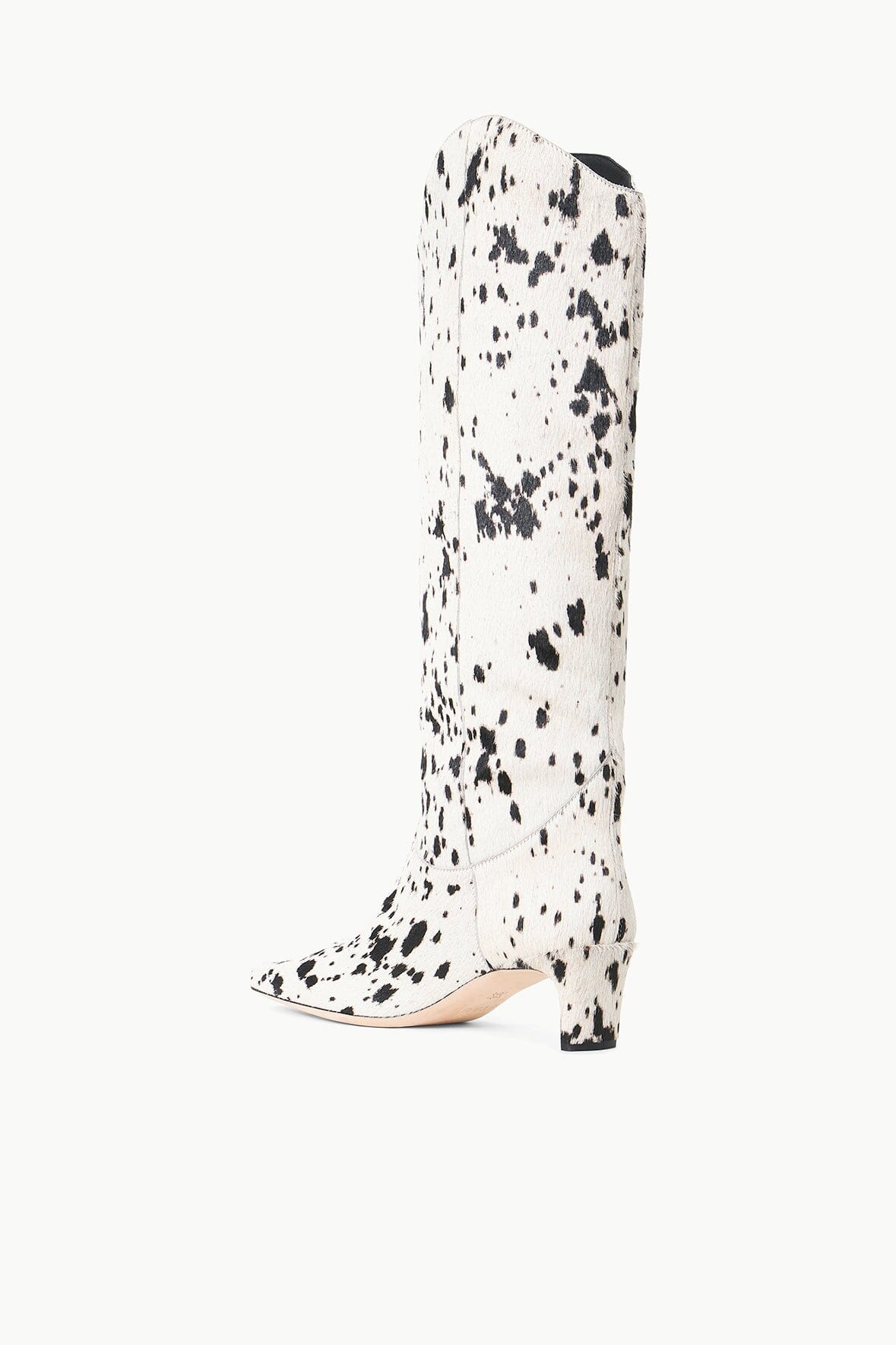 STAUD WESTERN WALLY BOOT BLACK & WHITE HAIRCALF - 5