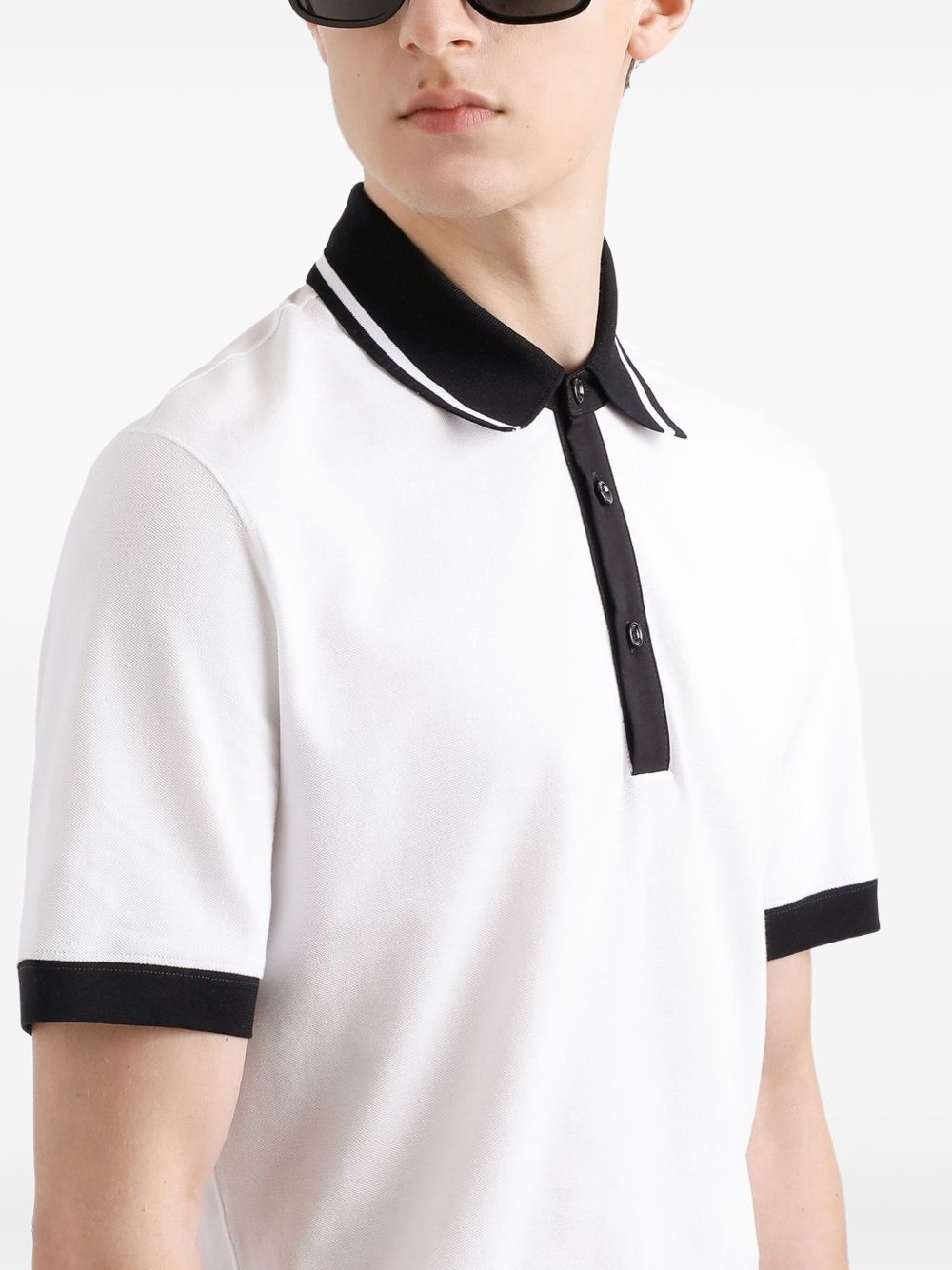 contrast-trim polo shirt - 5