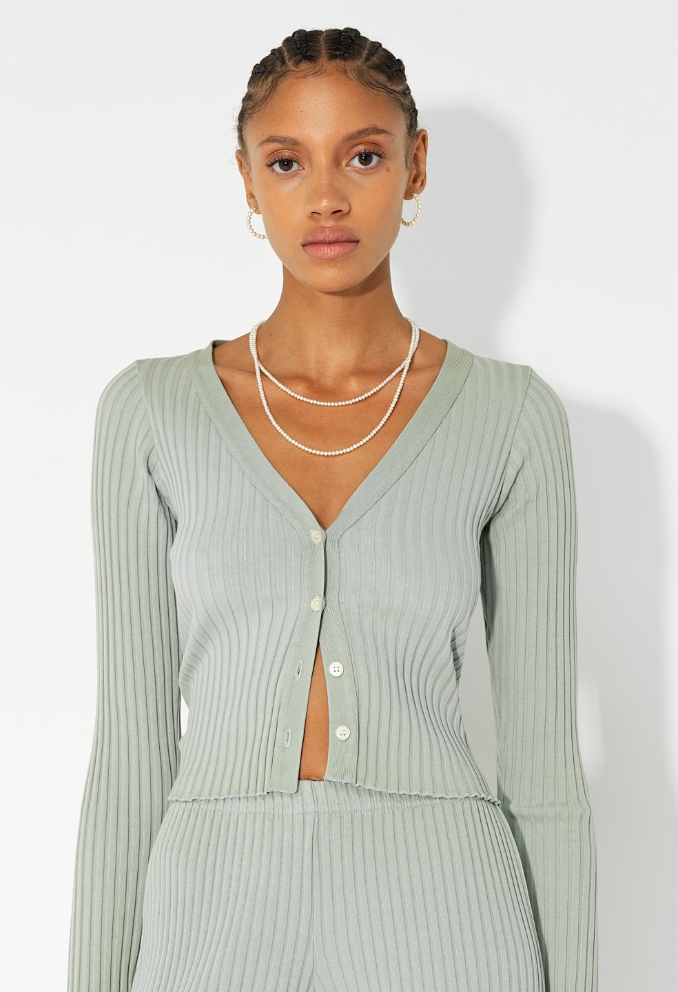 GINZA RIB CROPPED CARDIGAN - 5