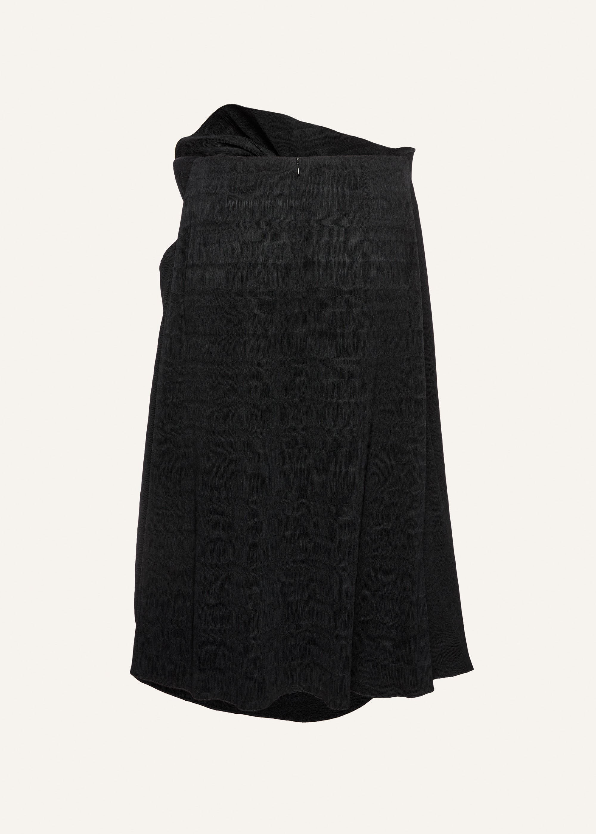 Flower detail midi skirt in black - 2