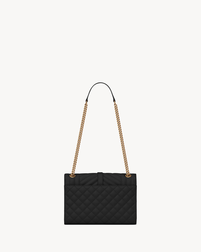 SAINT LAURENT ENVELOPE MEDIUM IN QUILTED GRAIN DE POUDRE EMBOSSED LEATHER outlook