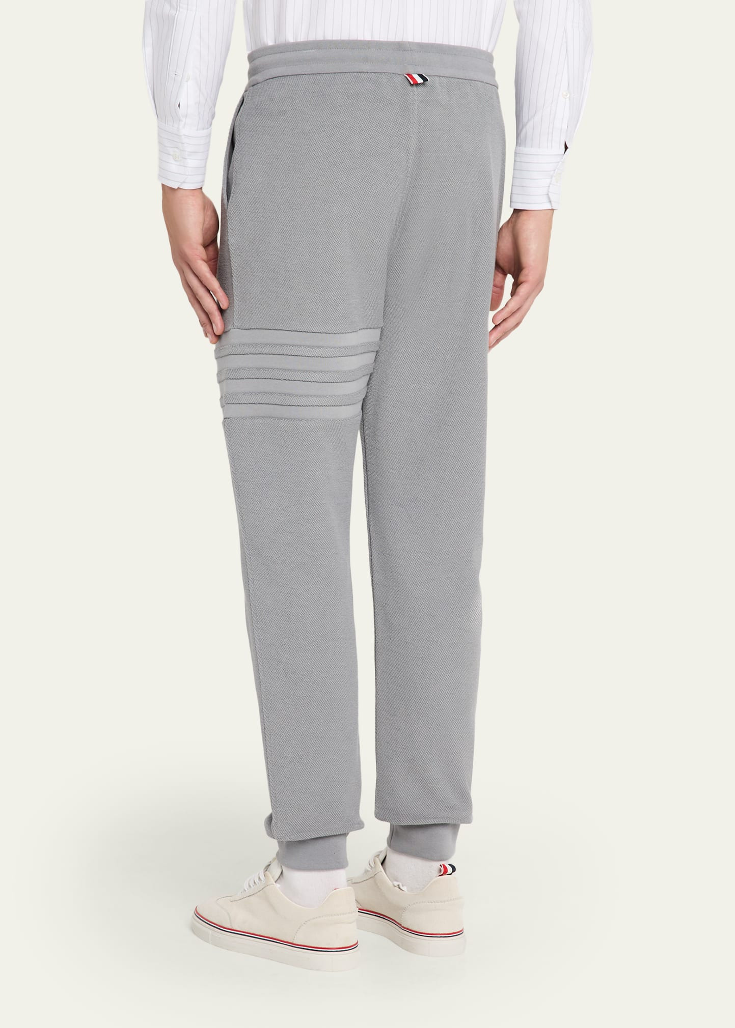 Men's 4-Bar Stripe Cotton Sweatpants - 3