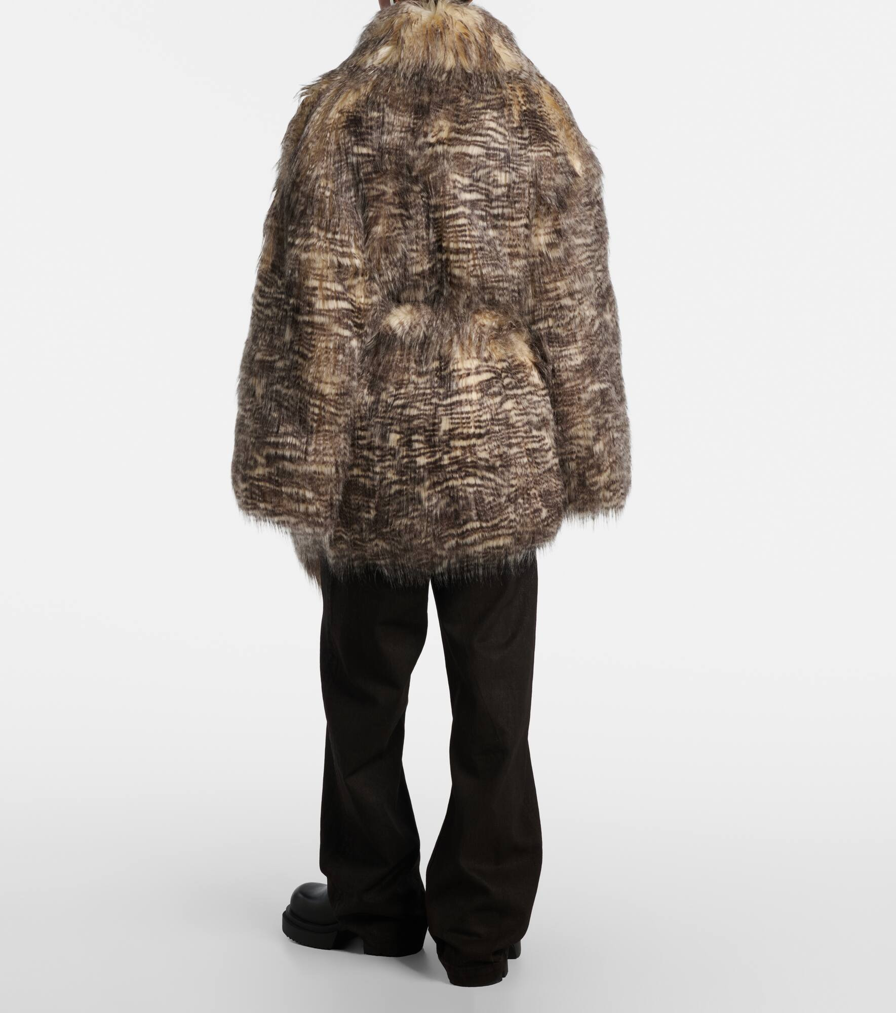Juno animal-print belted coat - 3