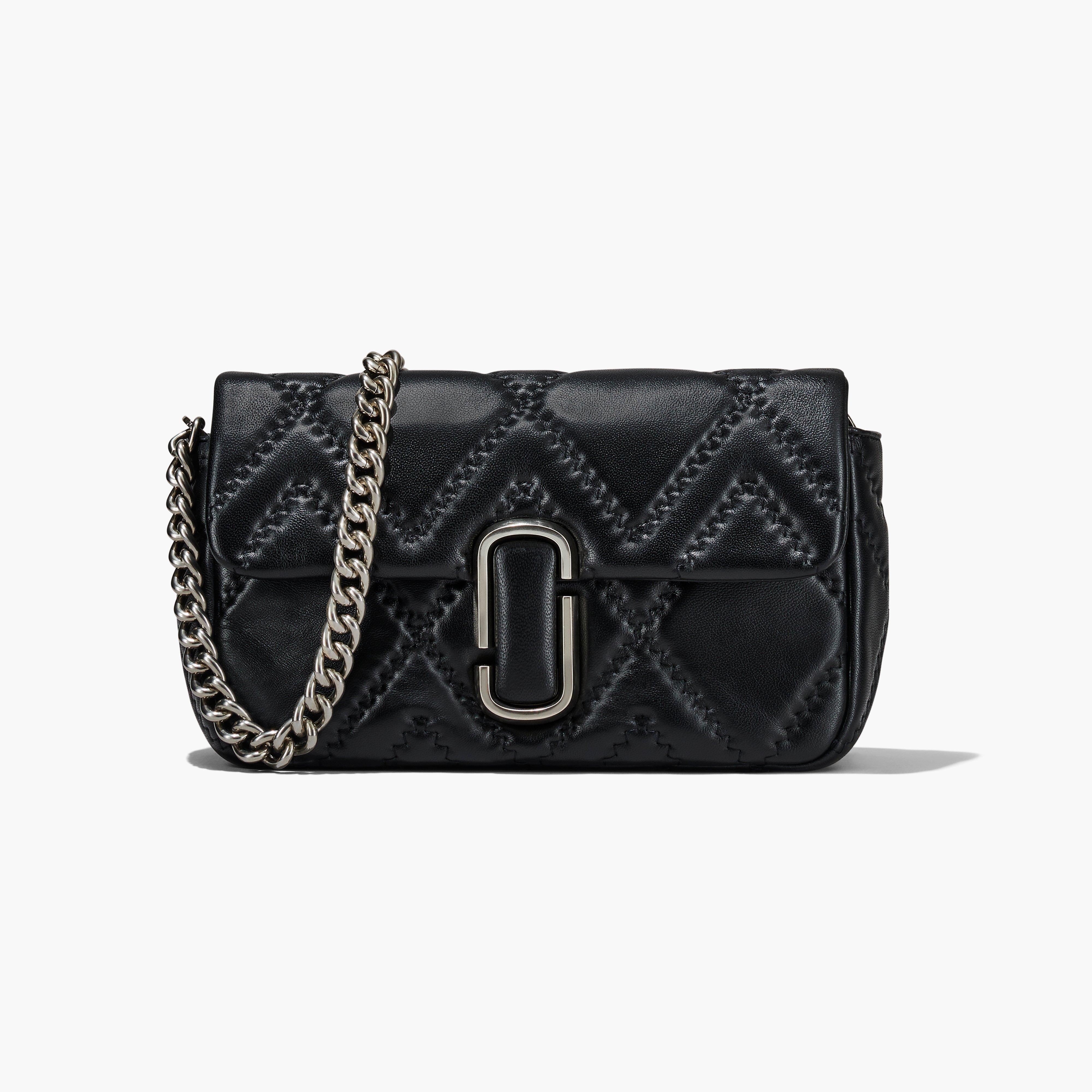 THE QUILTED LEATHER J MARC LARGE SHOULDER BAG - 1