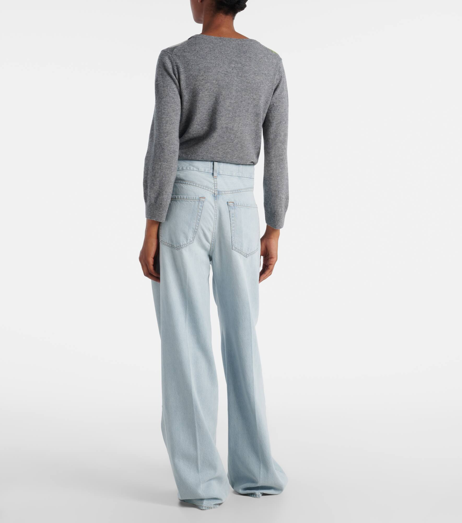 Petra high-rise wide-leg jeans - 3