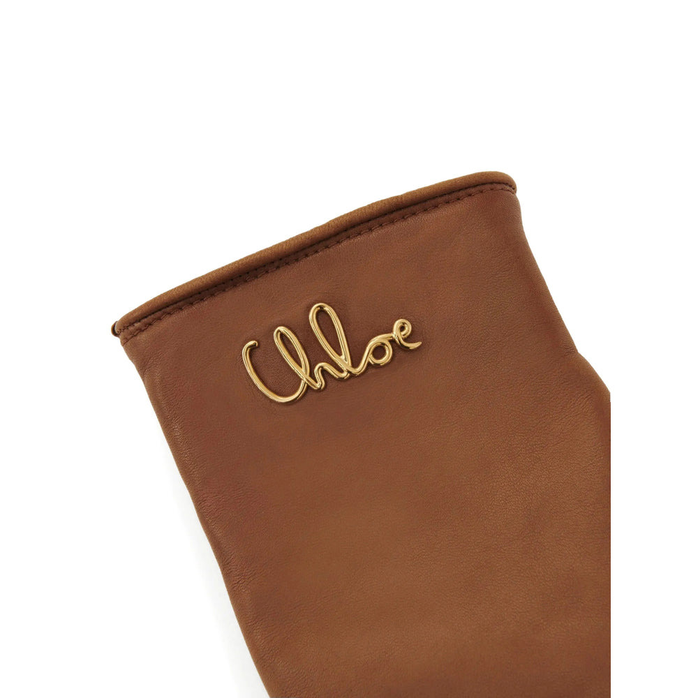 Chloé Brown Gloves Women - 2