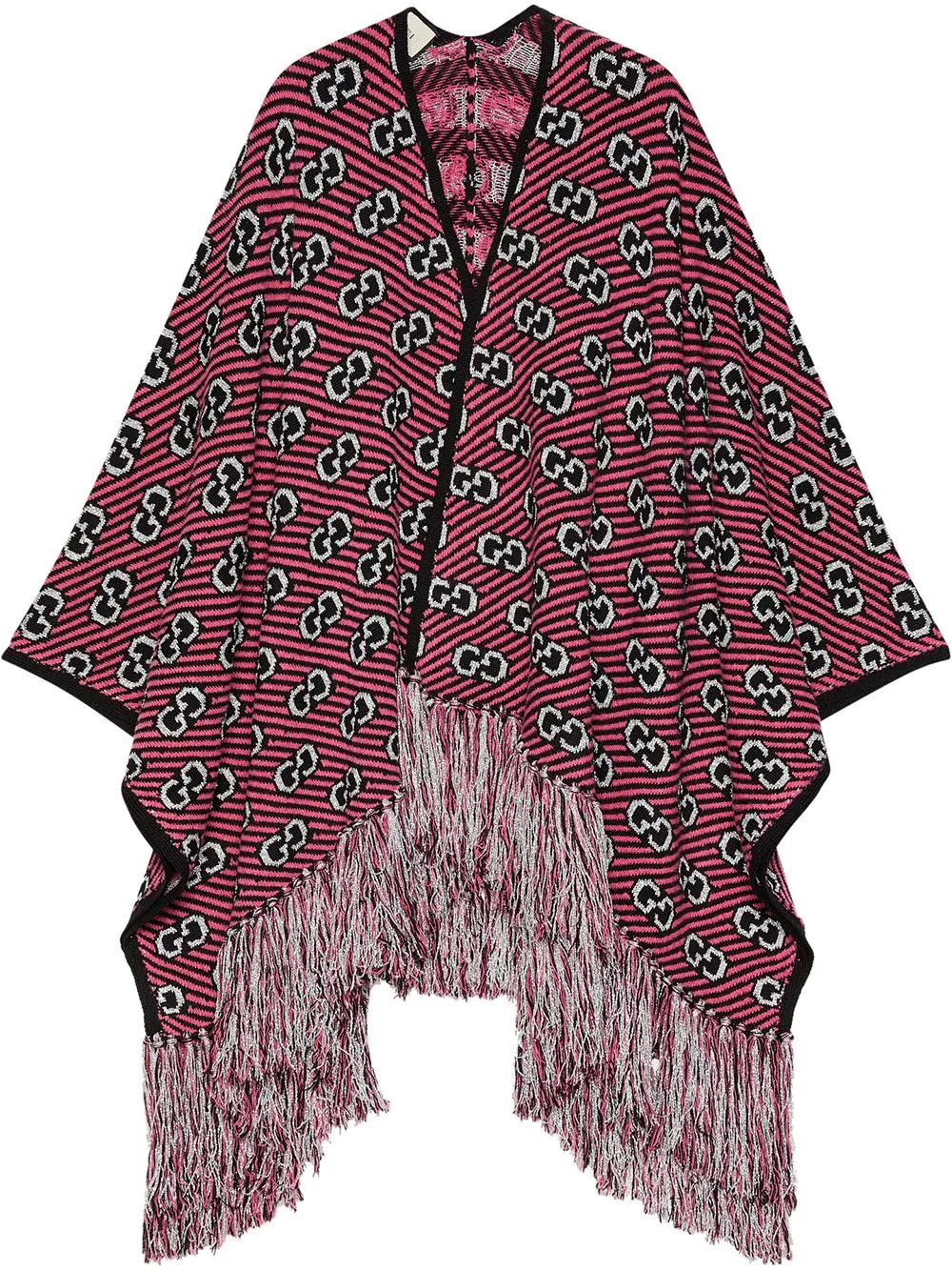 GG jacquard poncho  - 1