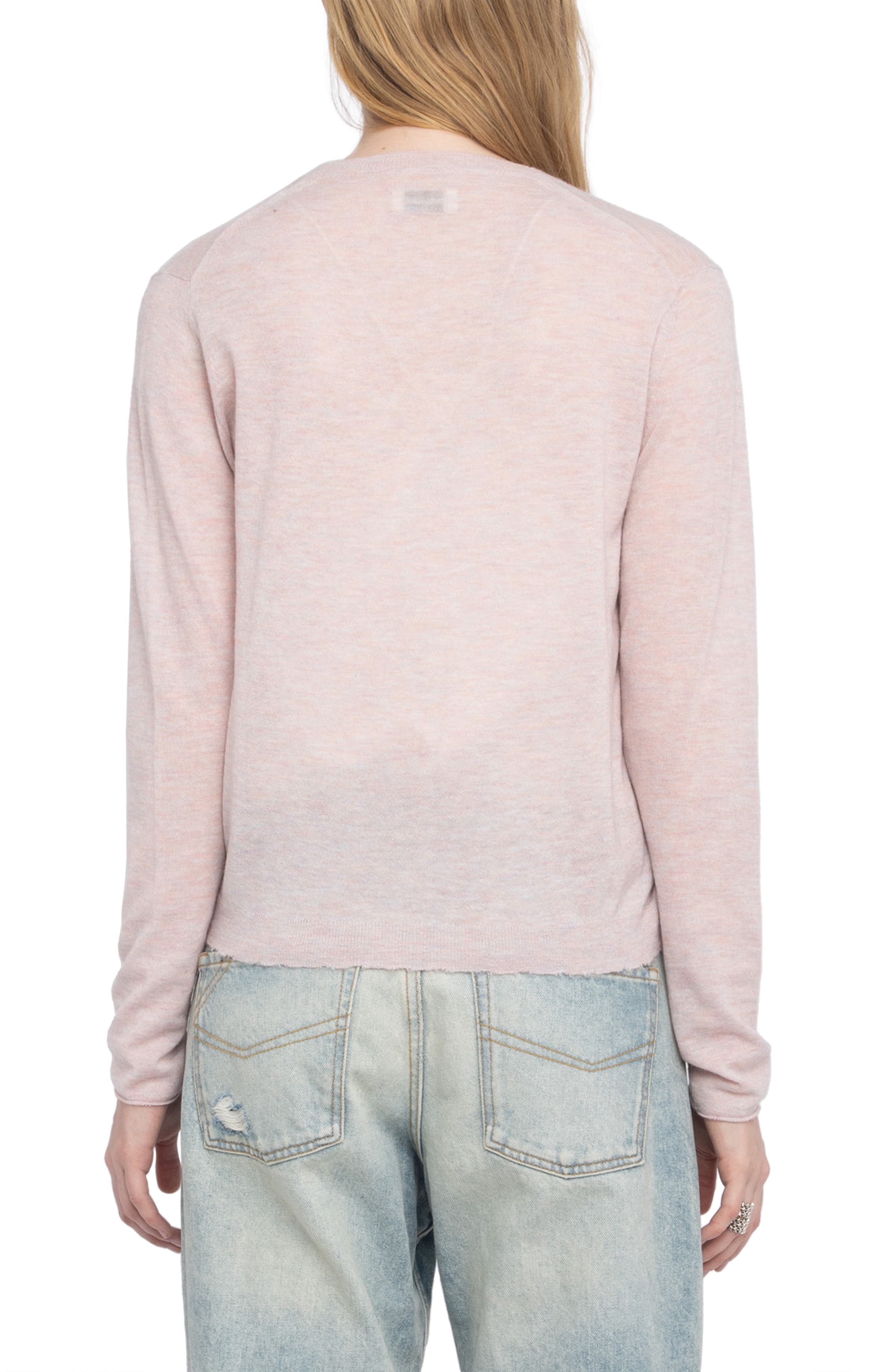 Zadig & Voltaire Manylla Cashmere Cardigan in Bebe at Nordstrom - 2