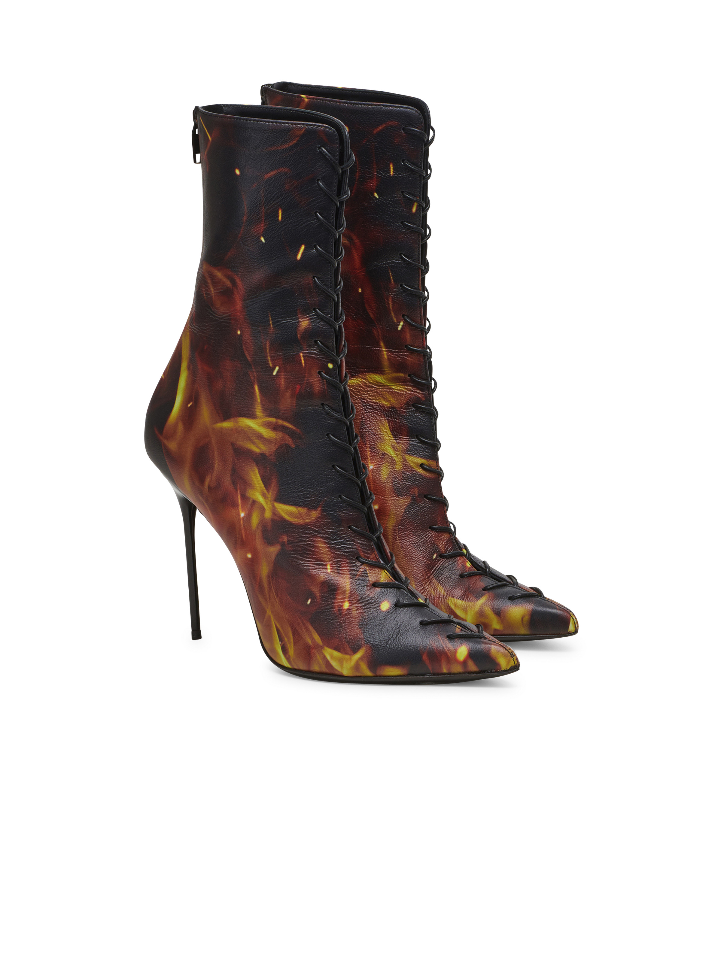 Uria ankle boots in Fire print leather - 2