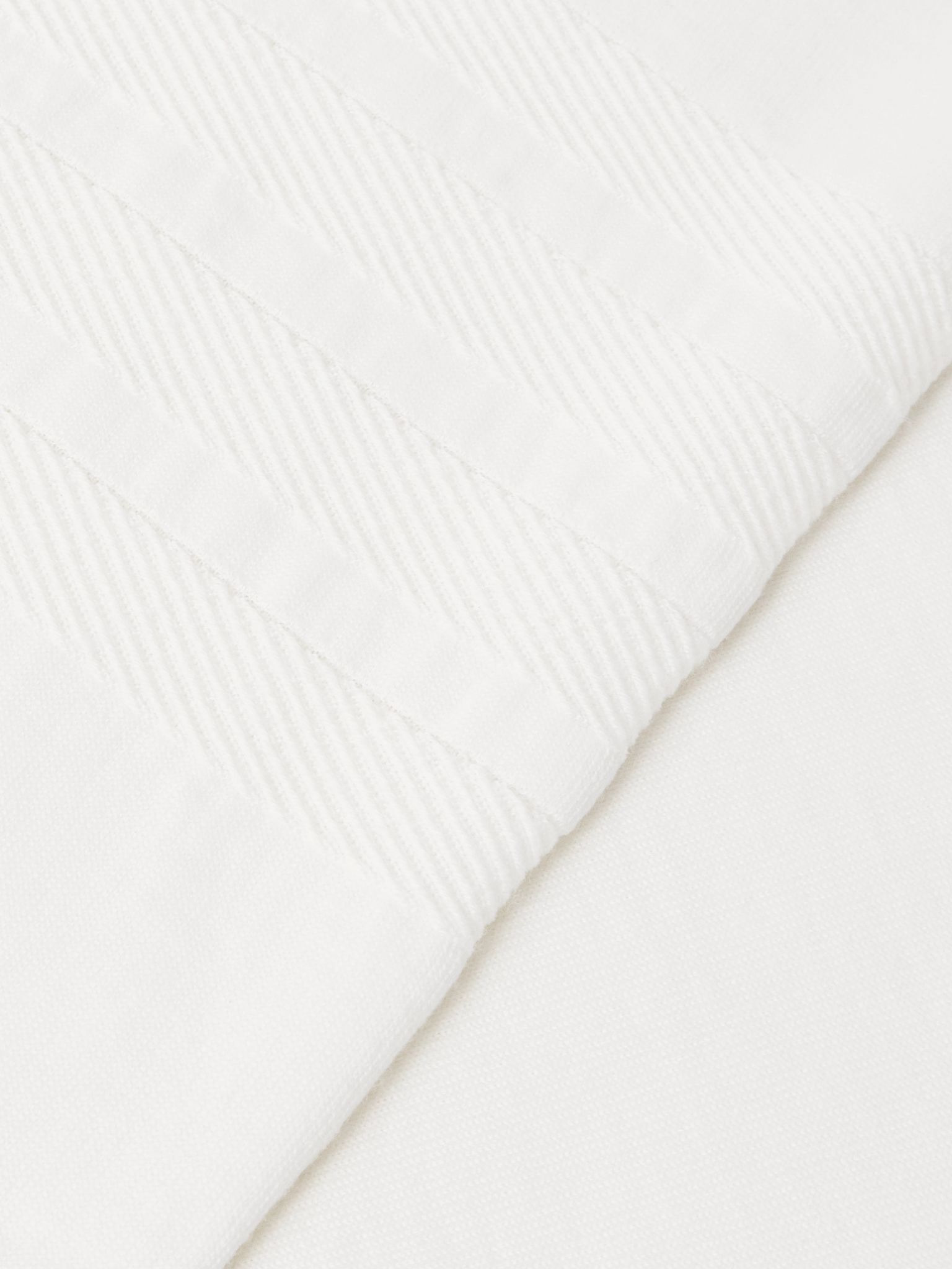 Jacquard-Trimmed Virgin Wool-Blend Sweater White - 4