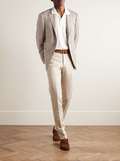 Canali Kei Unstructured Wool and Silk-Blend Blazer outlook
