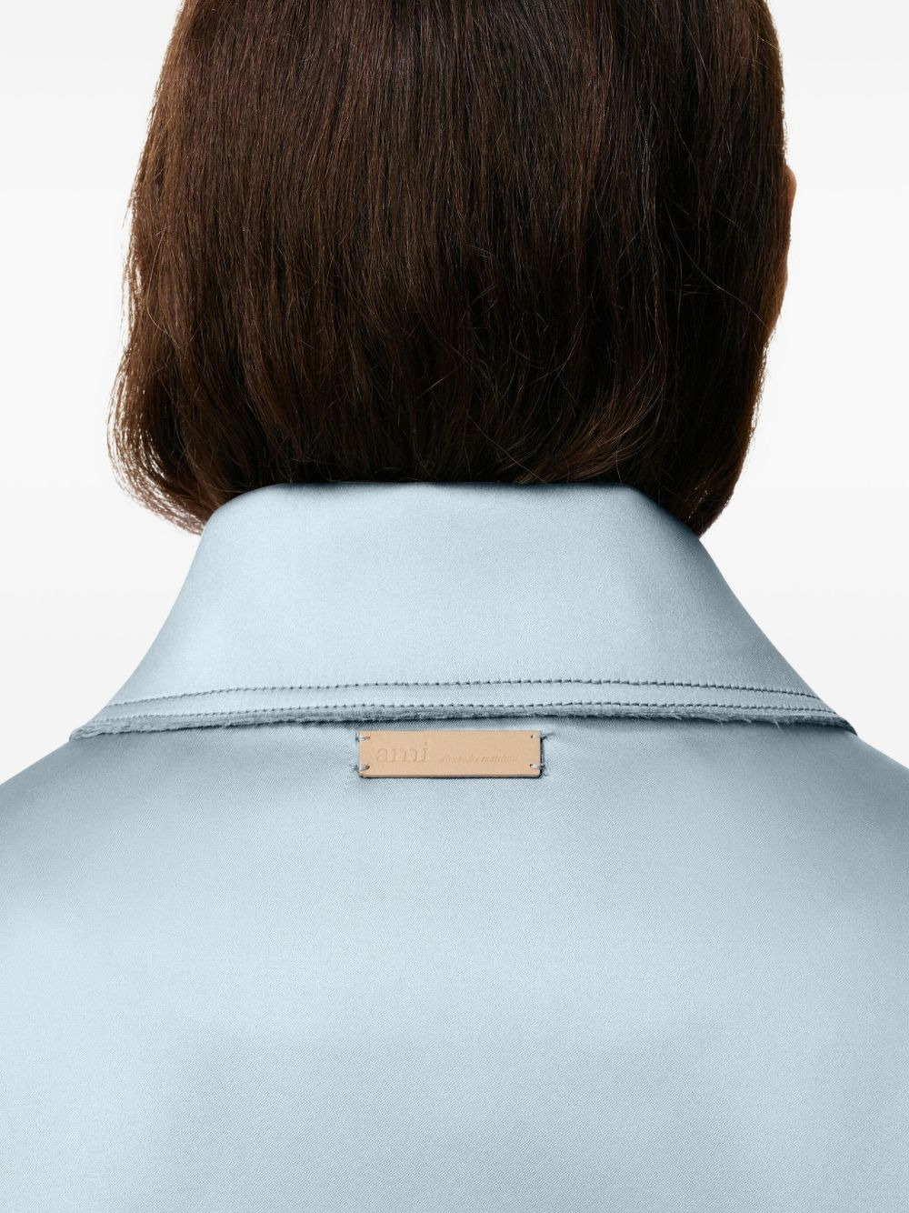 Ami De Coeur button-up satin jacket - 6