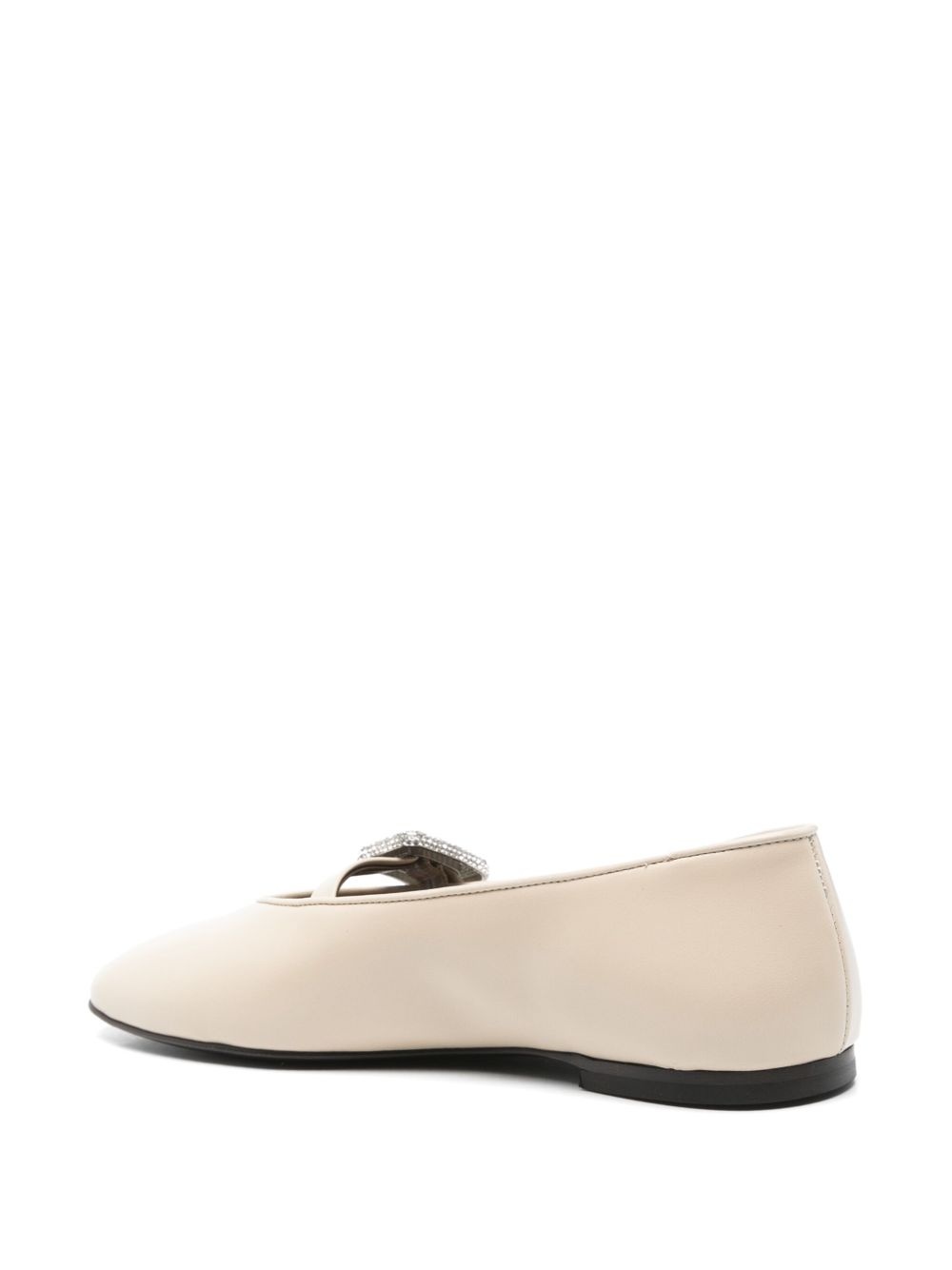 crystal-embellished ballet flats - 3